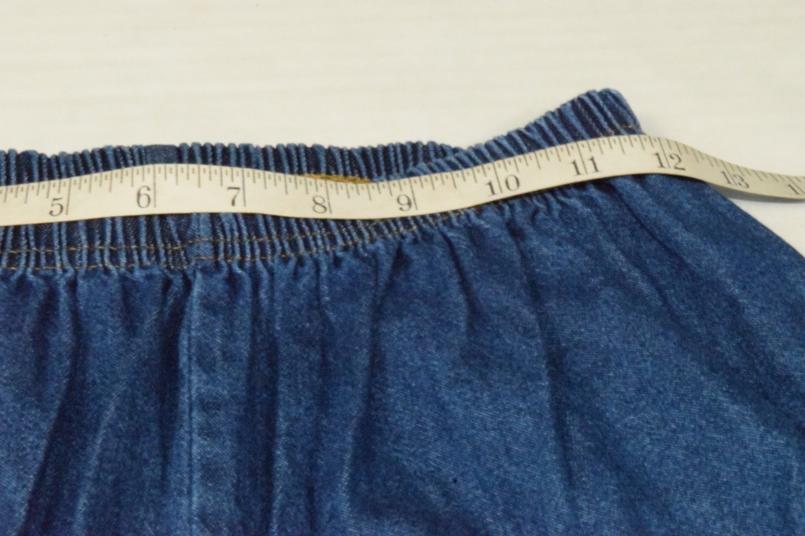 Vintage Top and Pants Set Bedford Fair Size L 90s Blue Denim Embroidered NWT