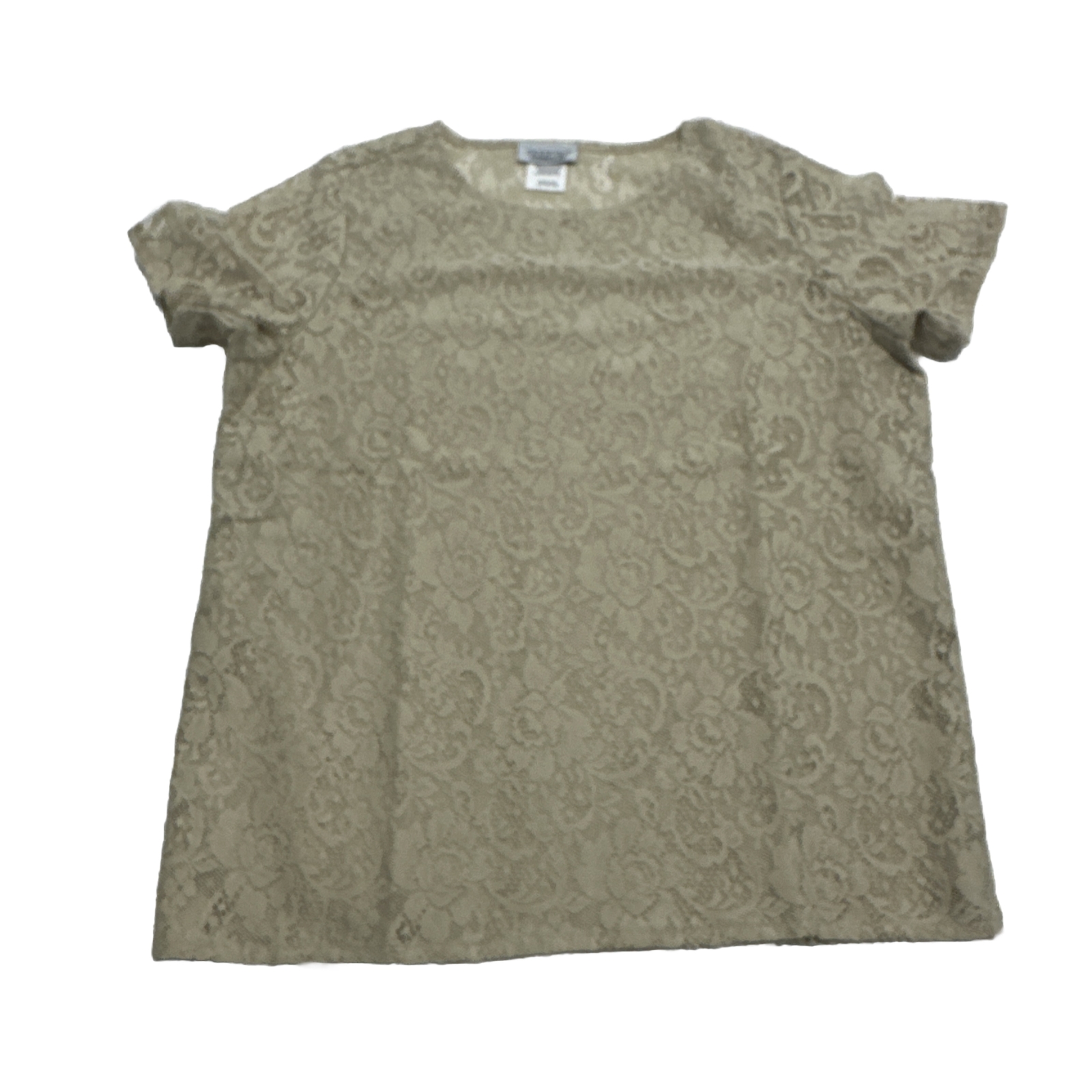 New WOMEN’S VINTAGE Sheer See Through Sand SHIRT – FASHION FORMULAS SIZE Medium