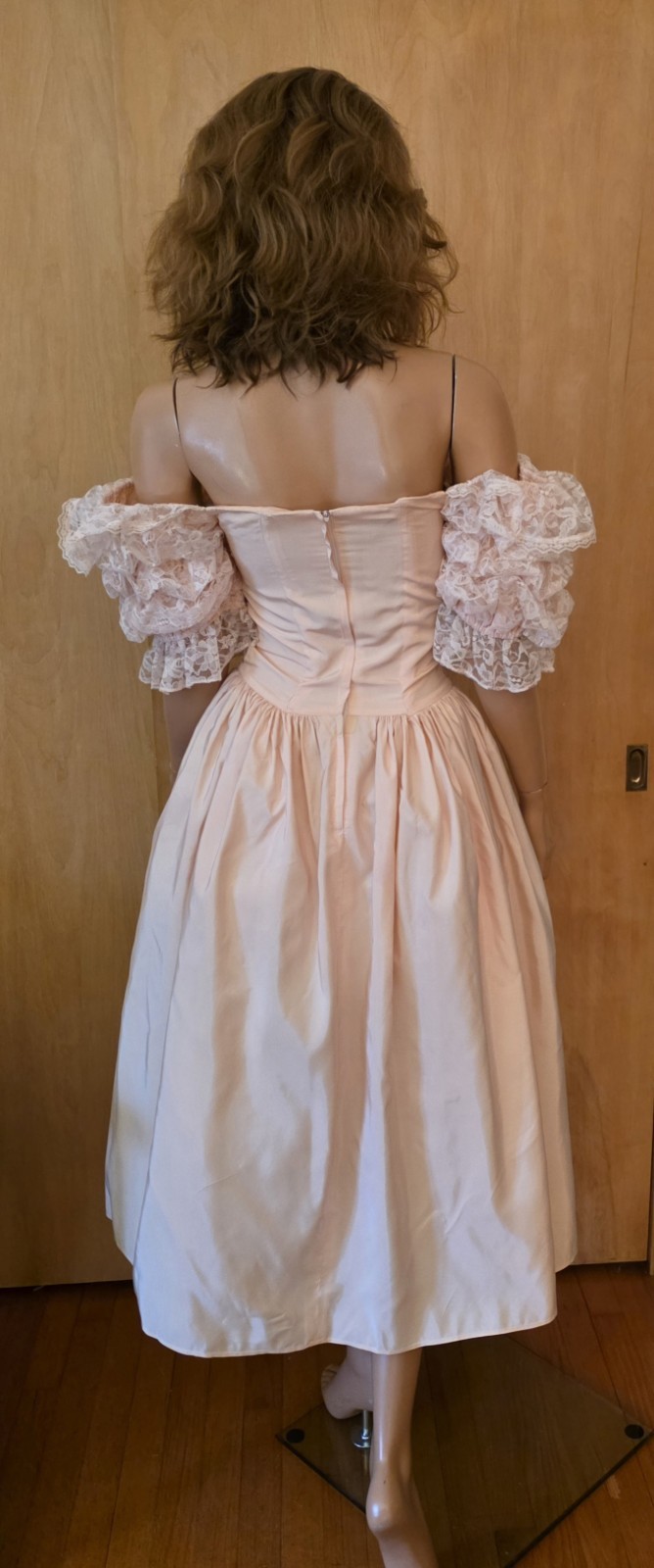 GUNNE SAX ~ VINTAGE 80’S PINK FRILLY PROM FORMAL DRESS ~ Refer To Measurements