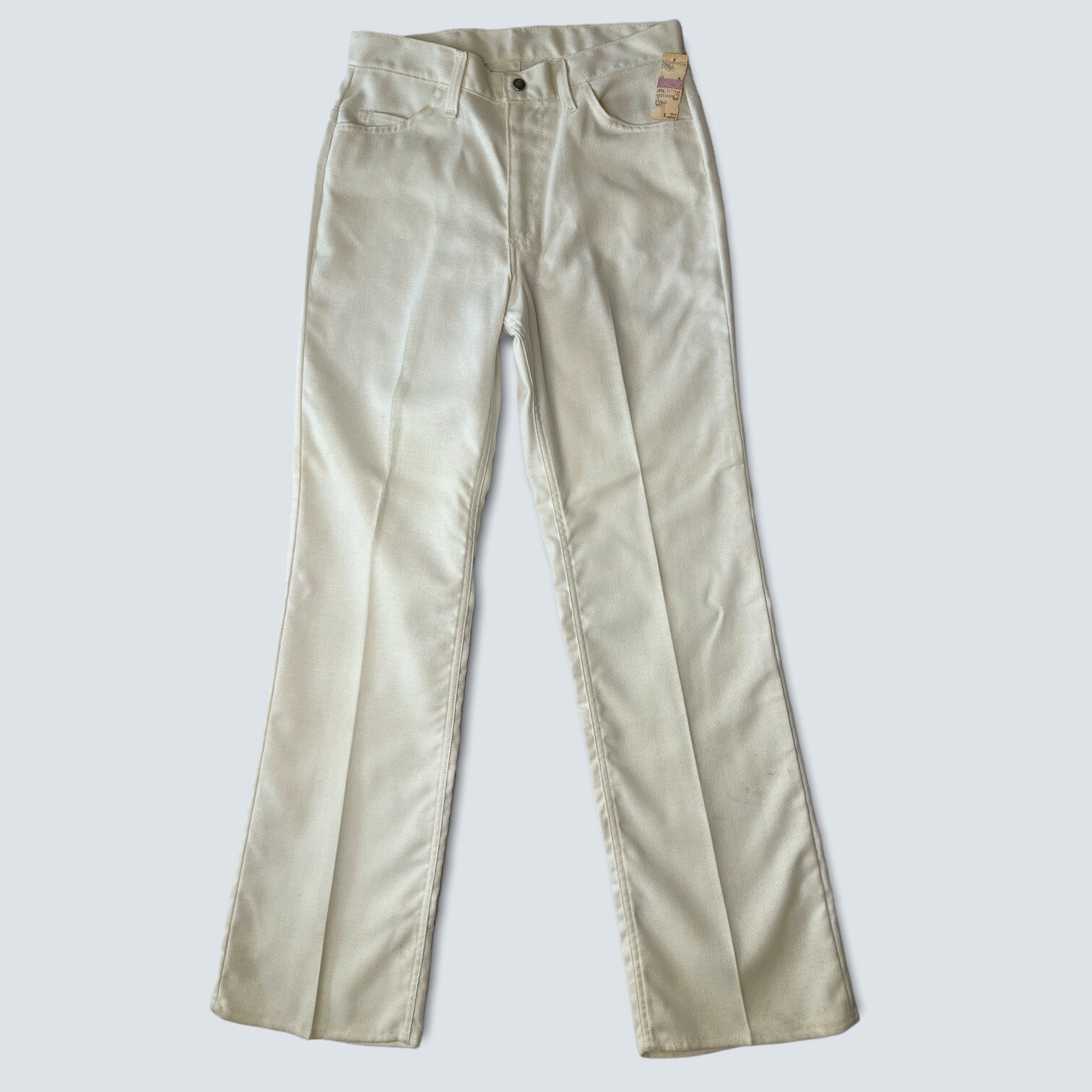 BIG E Vintage Levi 60s 70s pant jean disco for GALS white 29 X 32 1970s