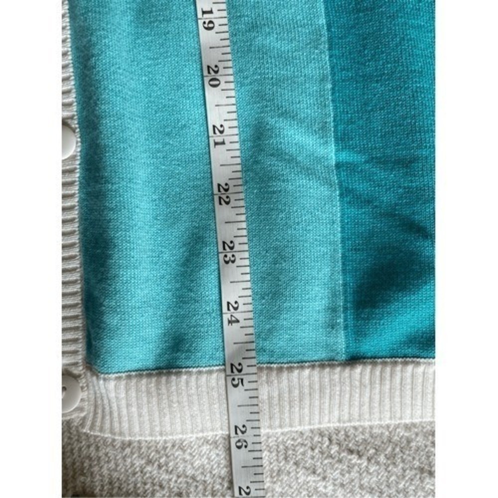 T8 BFA Cardigan Colorblock Patchwork 1990s Vintage Crewneck 100% Cotton Sweater