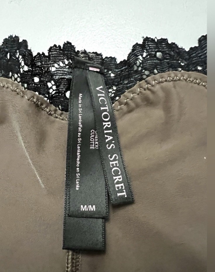 VTG Victoria’s Secret M Sexy Little Thing Brown Silky Satin Cheeky Panty Medium