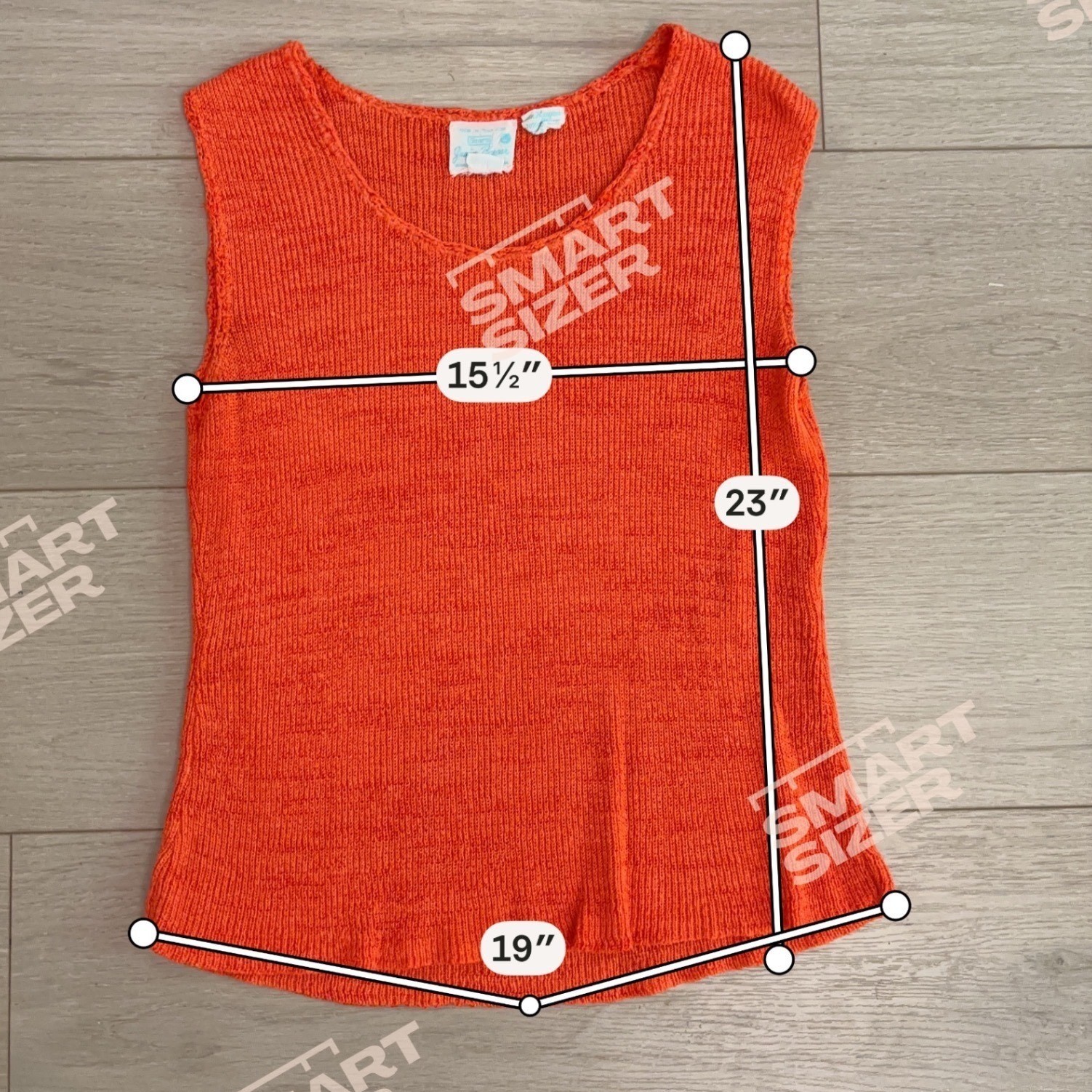 Vintage 70s Sears Junior Bazaar Orange Knit Top Made in Italy Linen Blend Large