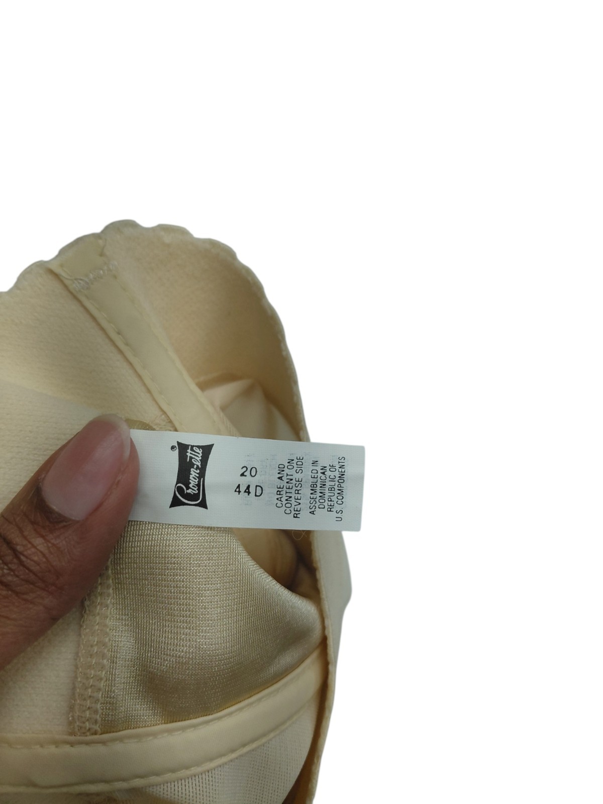 Vintage Crown-nette Longline Bra Size 44D