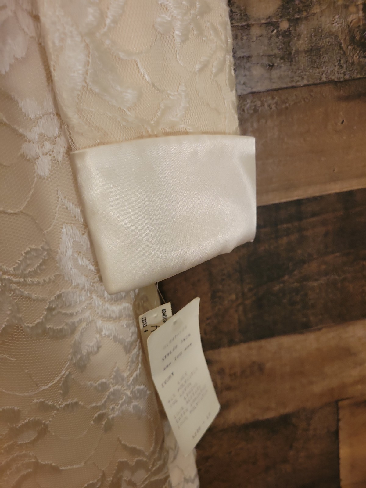 Vintage Miss Elliette Deadstock Two Piece Lace Suit Fully Lined Size 6 Ivory Nwt