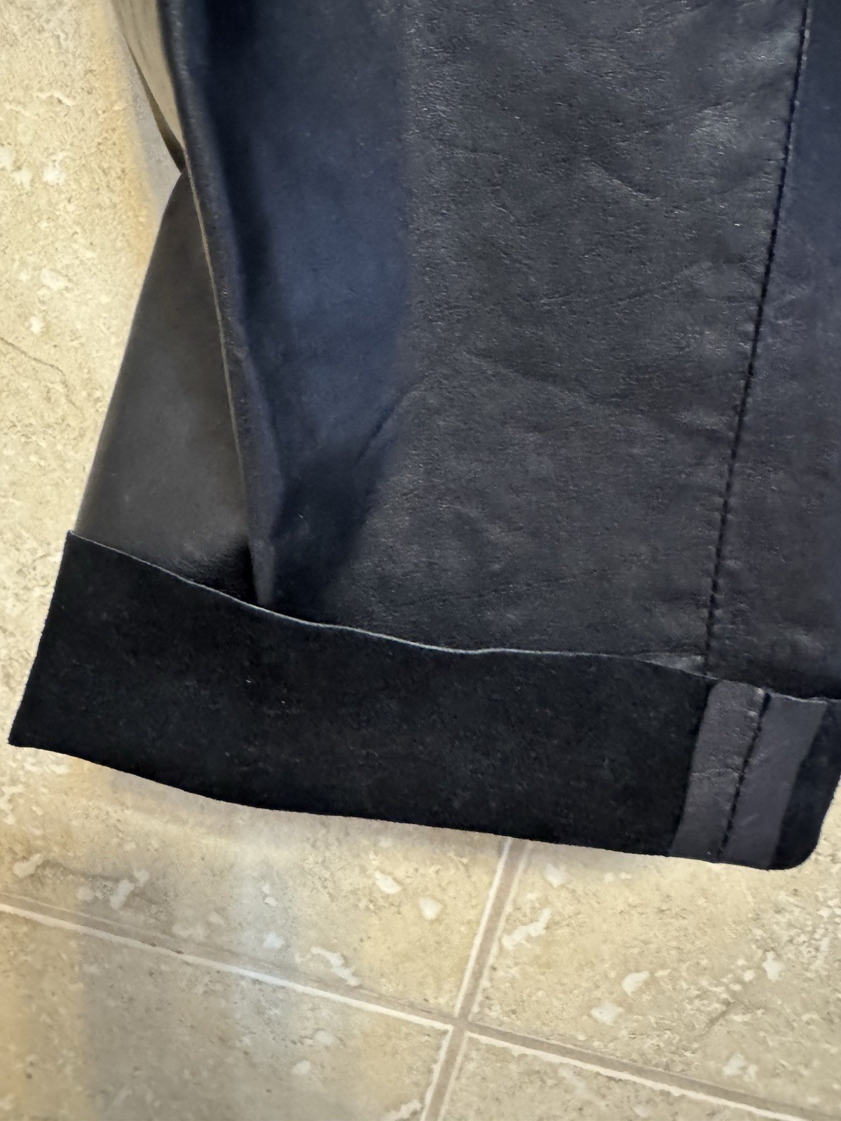 Women’s Vintage 1980’s INTUITIONS Black Leather Jacket & Pants Set Size 10-12