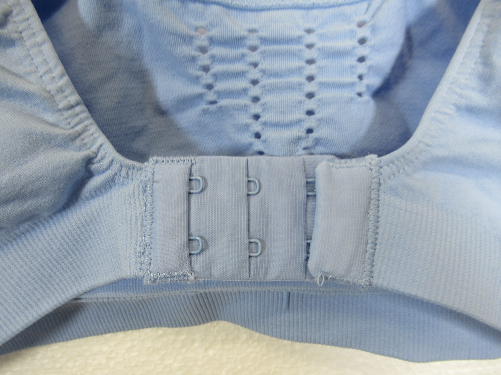 Vintage Bestform Unlined Stretch Bralette Bra Size 34 Blue Wireless 5006088