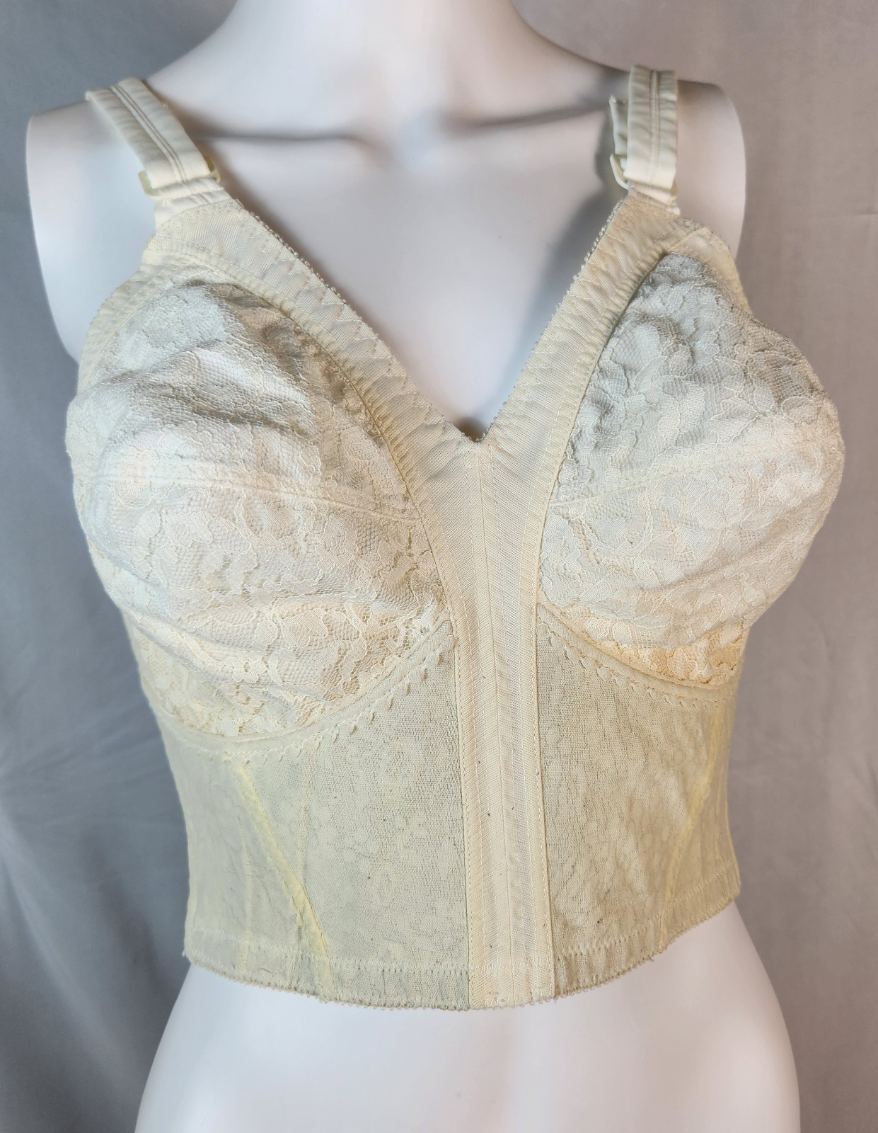 Vintage Playtex 18 Hour Long Line Bra Style 227 36DD Retro/Avant-Garde