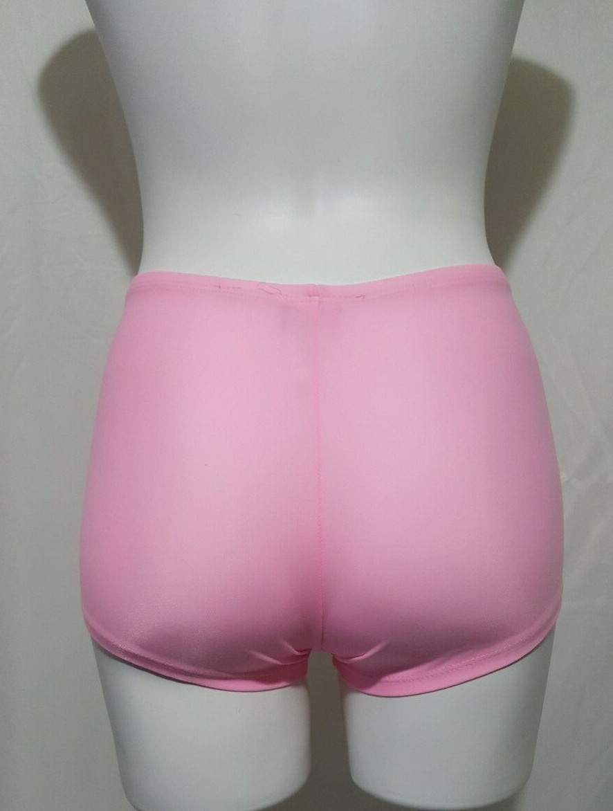 NWT VINTAGE ELEGANT MOMENTS ROMANTIC ADVENTURES PINK BOY SHORTS SIZE MED #6935