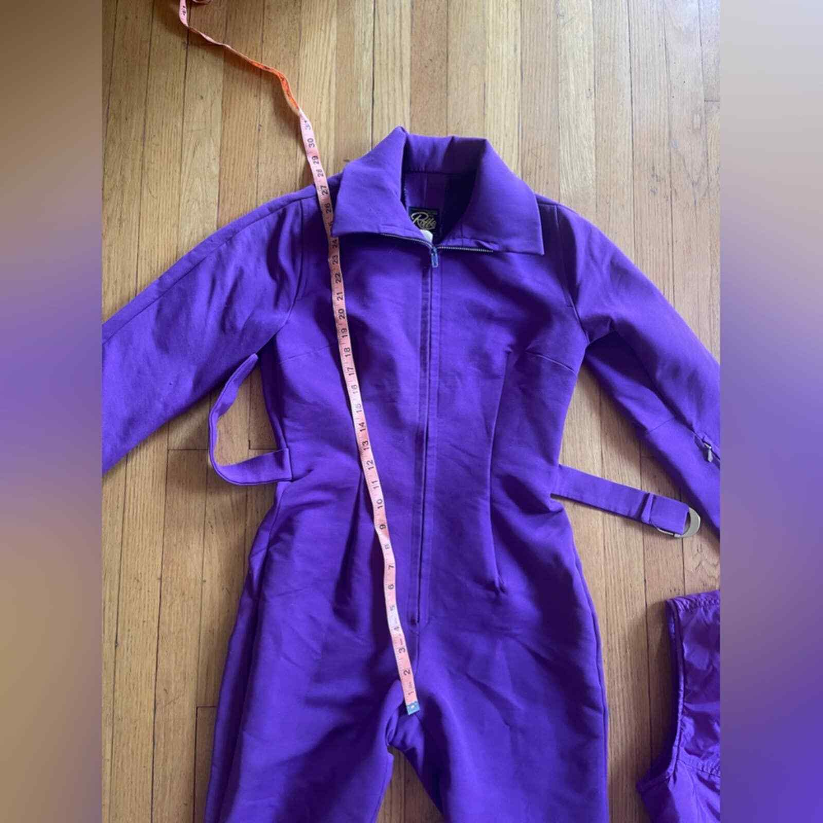 70s Vintage Roffe Purple Snow Suit with Matching Vest