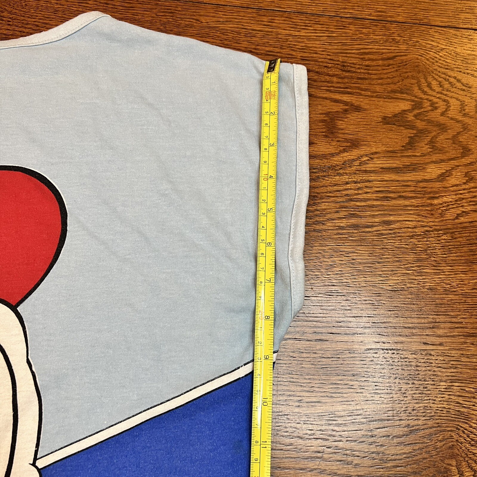 Vintage Disney Donald Duck Sleeveless Cap Swim Cover Up Shirt Made in USA LARGE