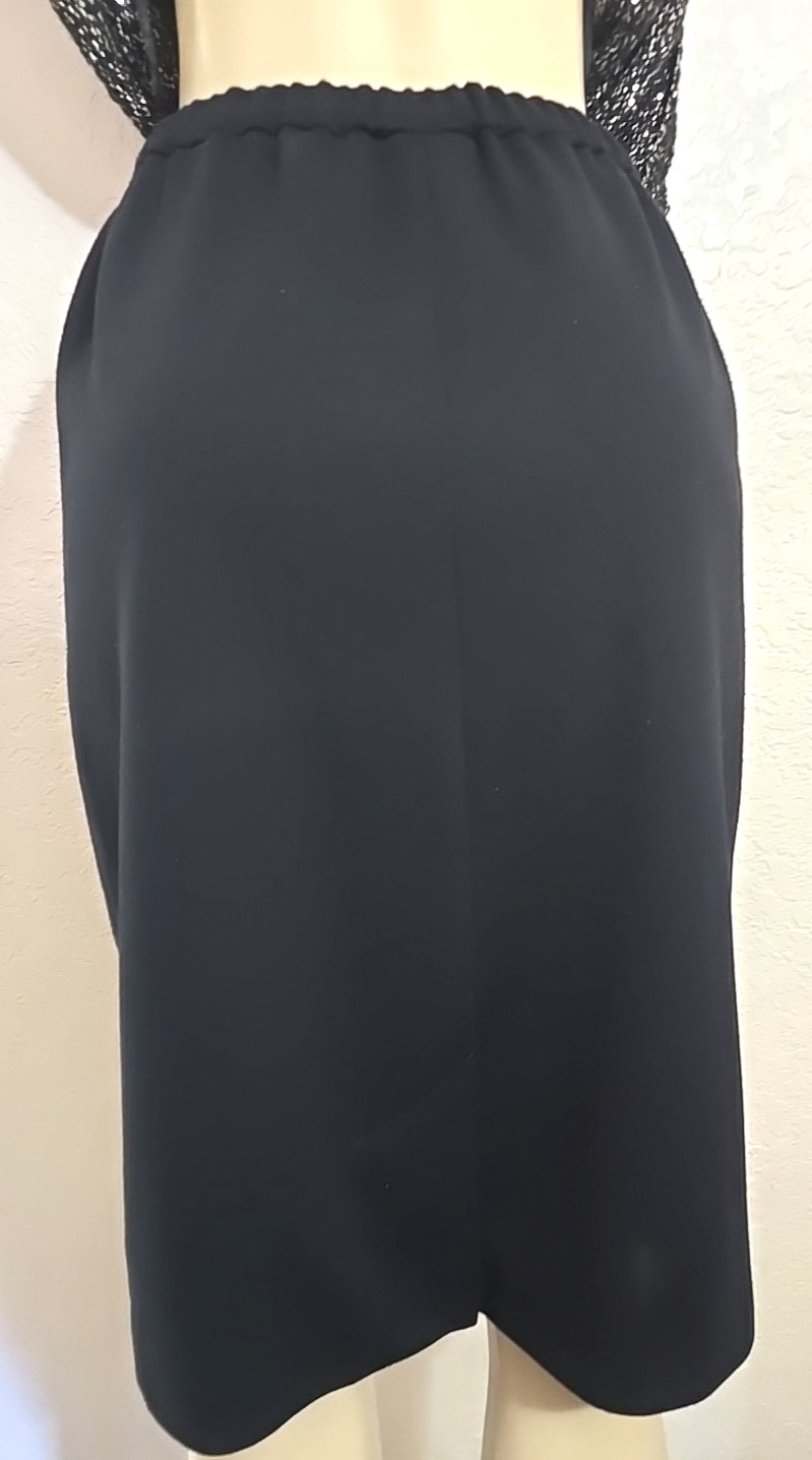 Vintage Brownstone Studio Women’s Skirt Black Wool Size 10 USA Lined