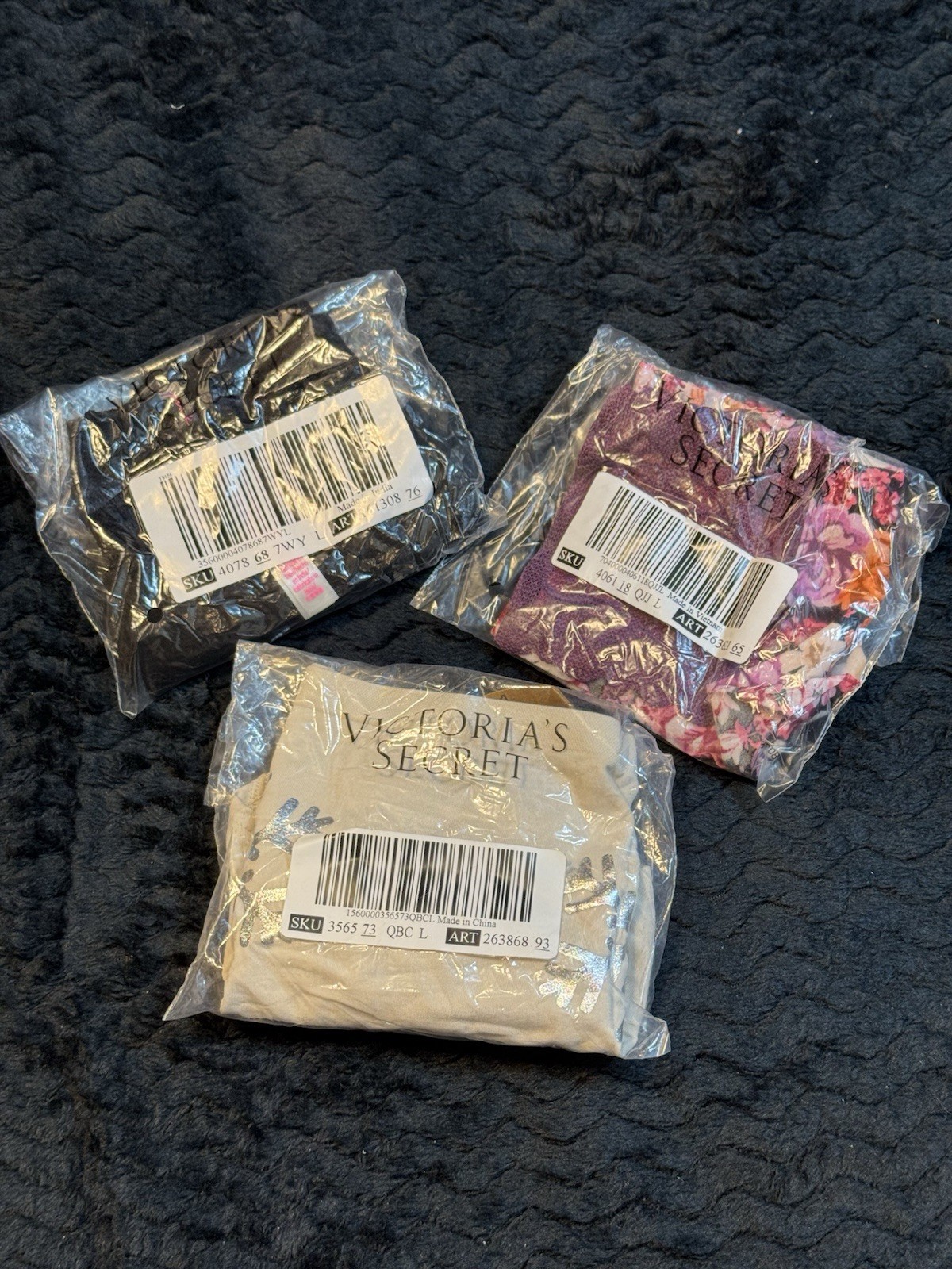 NWT L VICTORIAS SECRET SEXY NYLON COTTON LACE LOT BULK CHEEKY HIPSTER BIKINI F