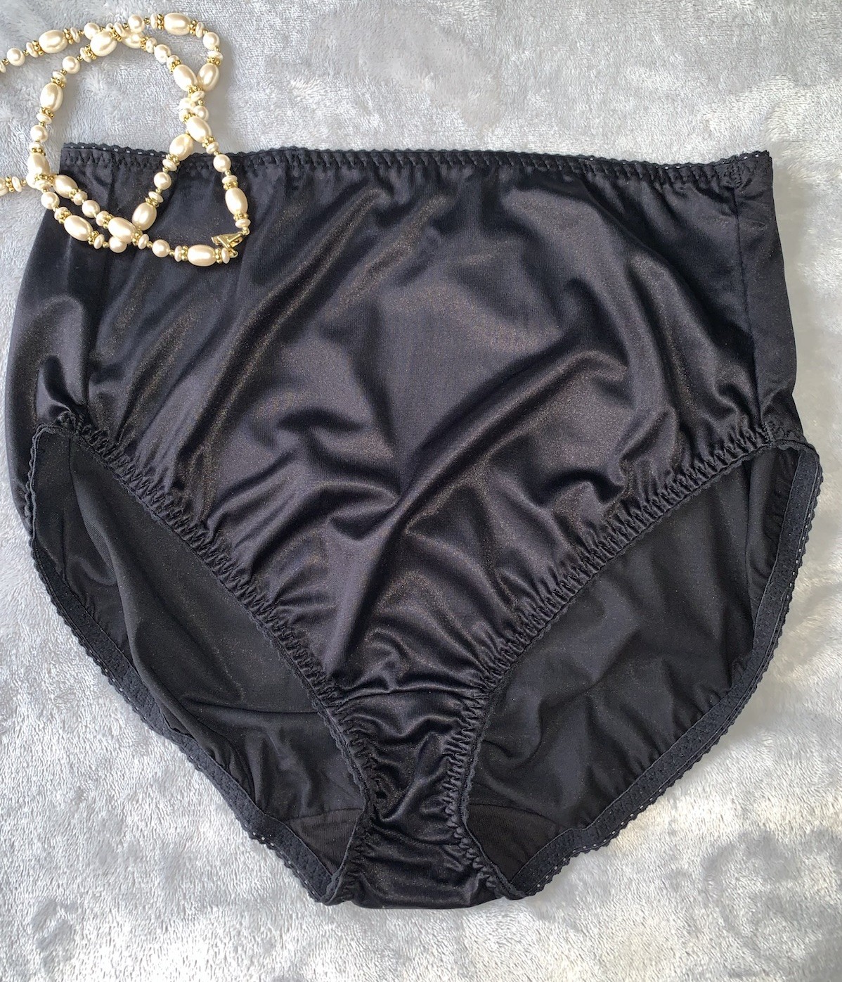 NEW Stretch Satin Girdle Panty Shaper 3X Vanity Fair Brief Panties sz 10