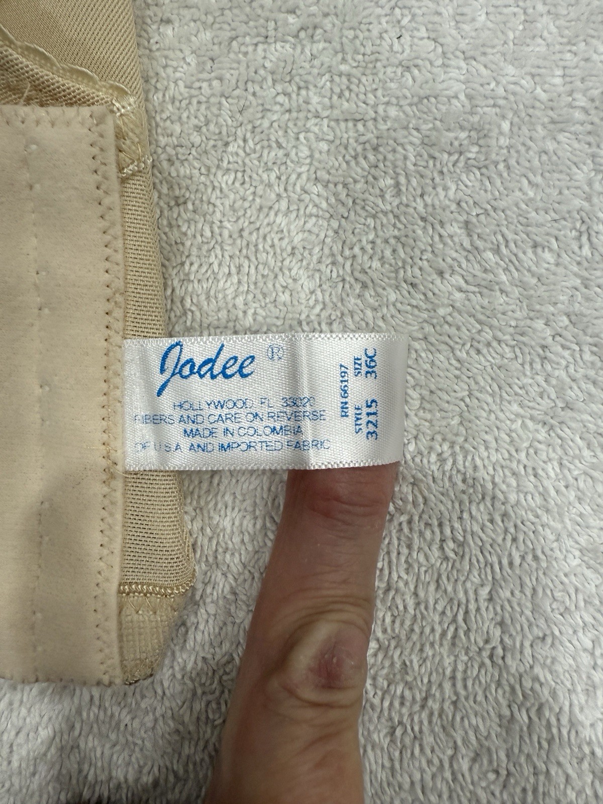 Jodee Beige Lace Post Mastectomy Bra 36C Style 3215 Everyday