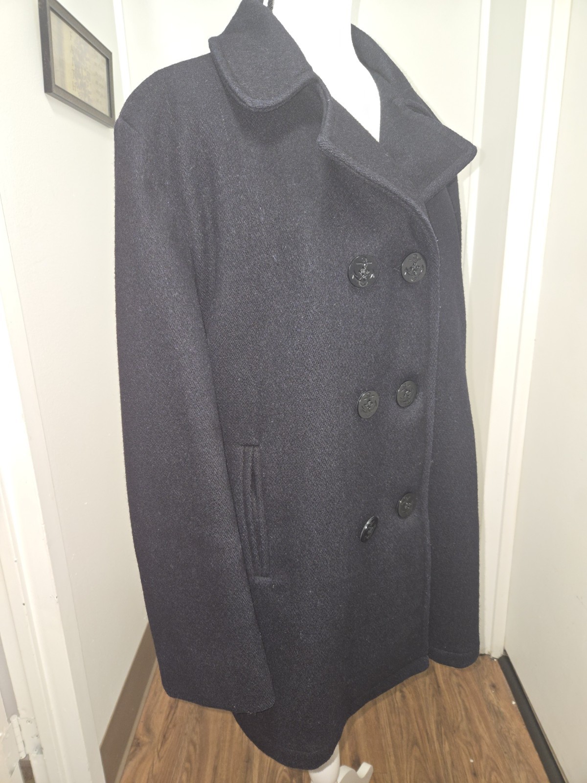 Woolrich Vintage Wool Blend Women Peacoat Size L