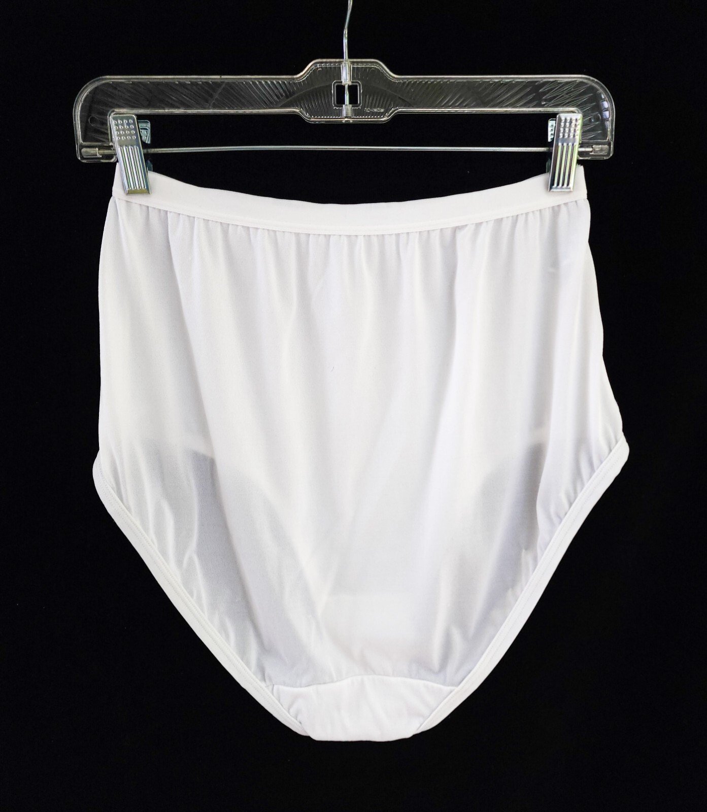 Warner’s Panty Sz 10 Not So Innocent Nudes White Vtg Hi-Waist 55129 Soft Stretch