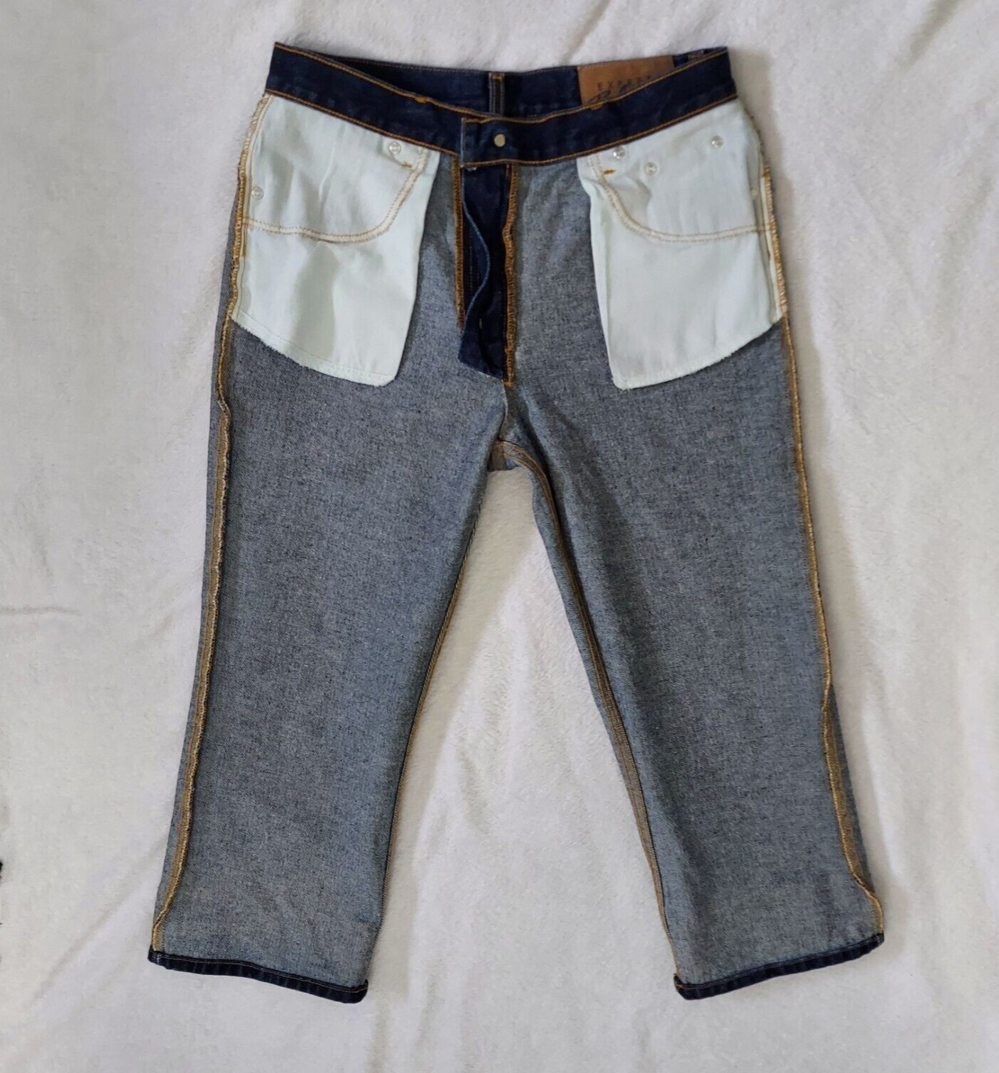 Vintage 90s Limited Express Blues High Rise Capri Flare Jeans 9/10 Dark Wash