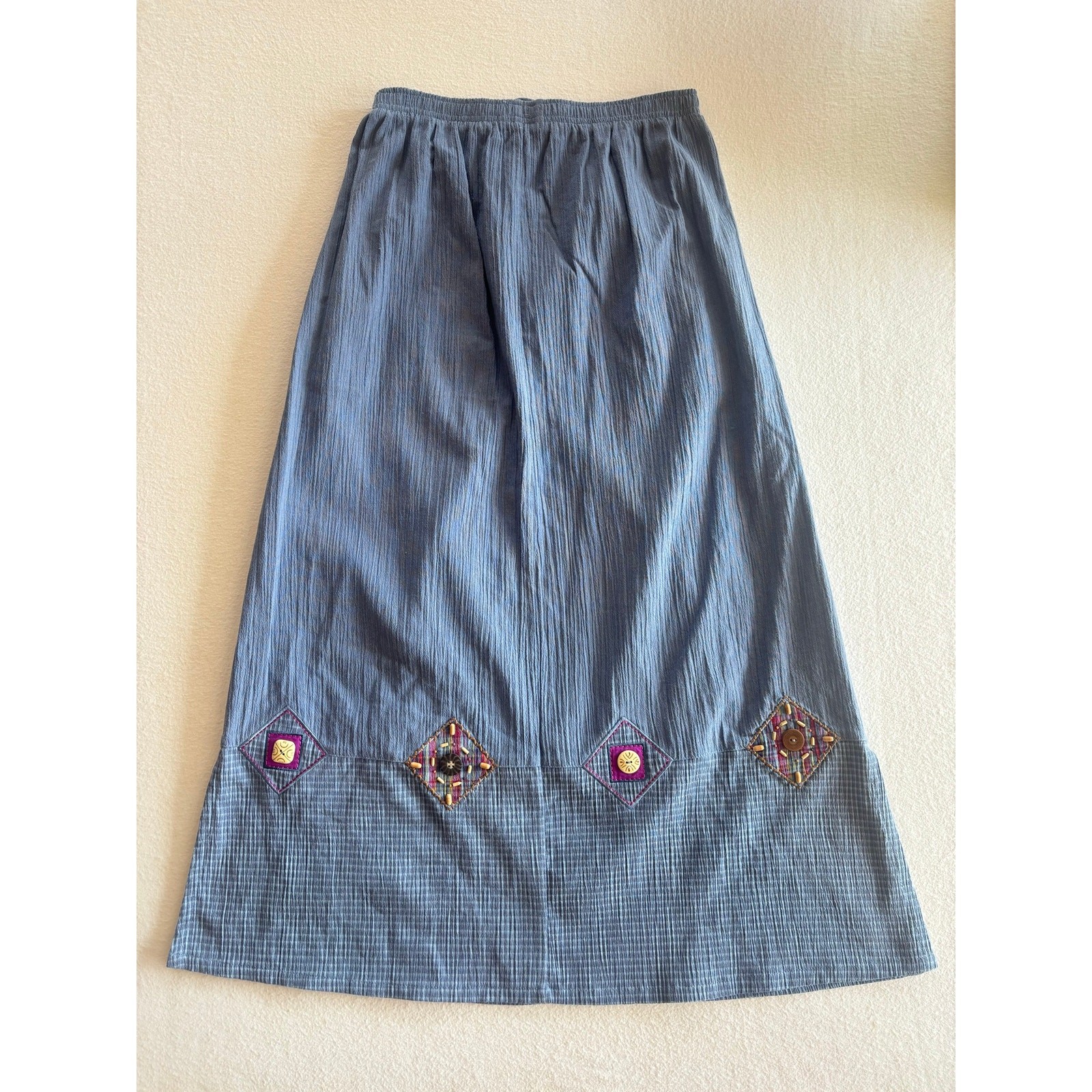 Vintage 1970s Koret California City Blues Two Piece Matching Set Small Cottage