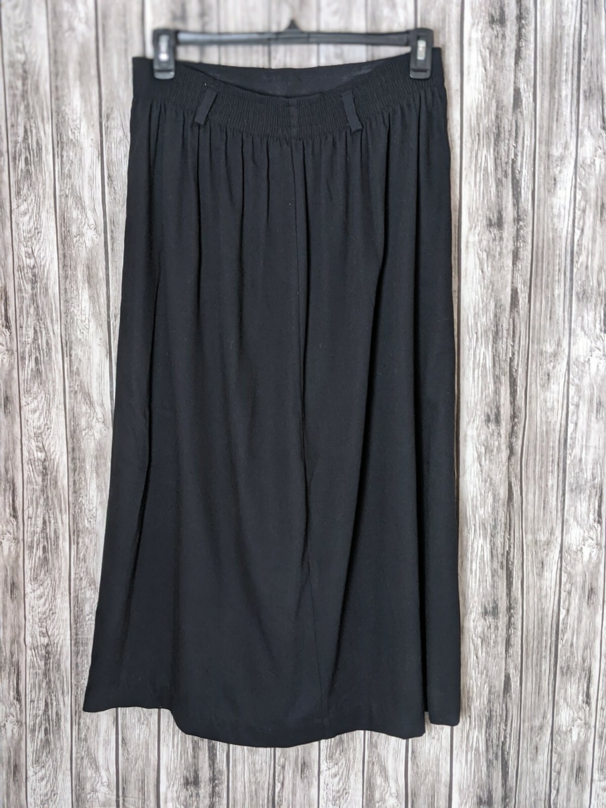 Briggs Women’s Vintage Black Pleated Skirt with Belt Loops Size 12