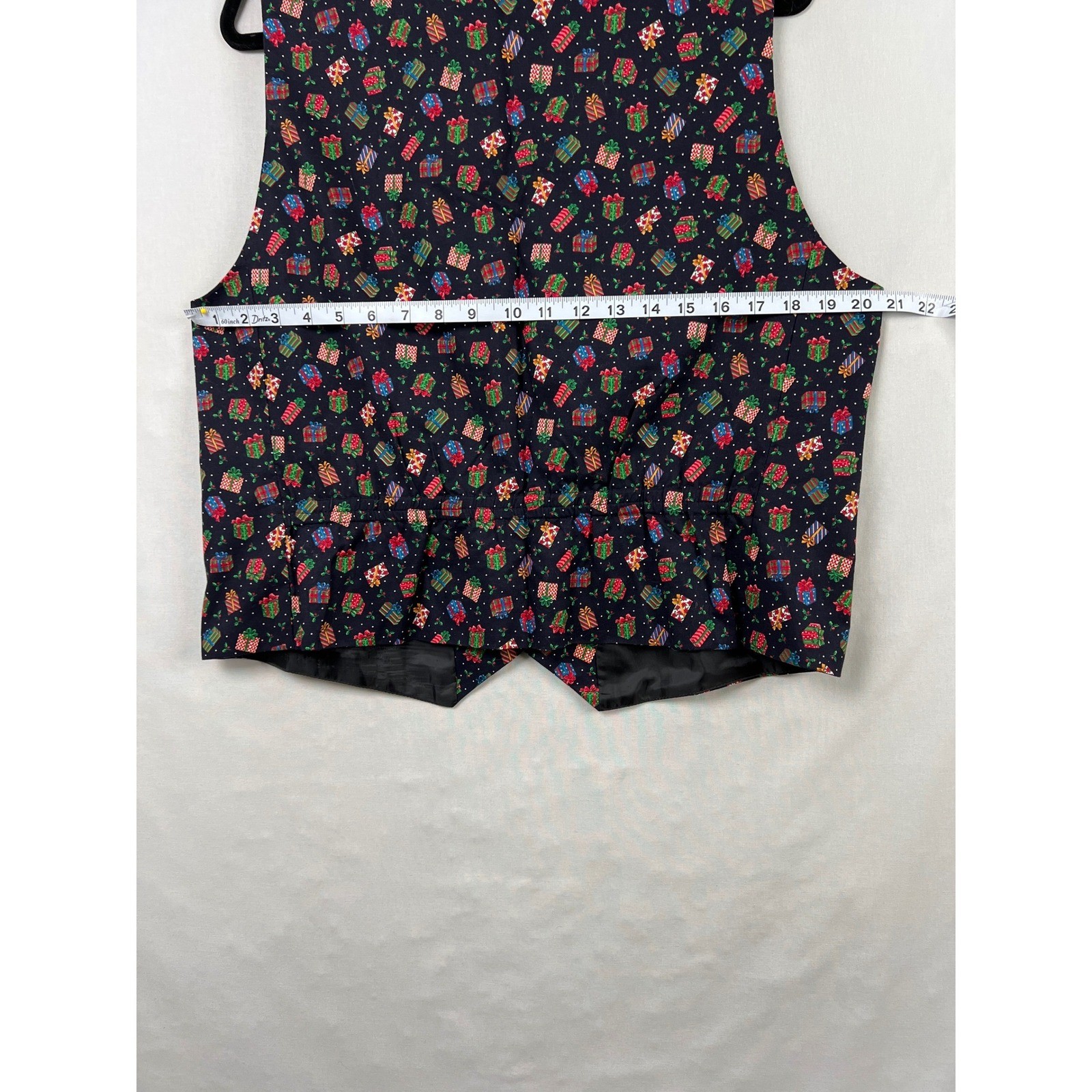 Vintage 90s J Jill LTD Christmas Vest Women Large Cotton Button Up Party