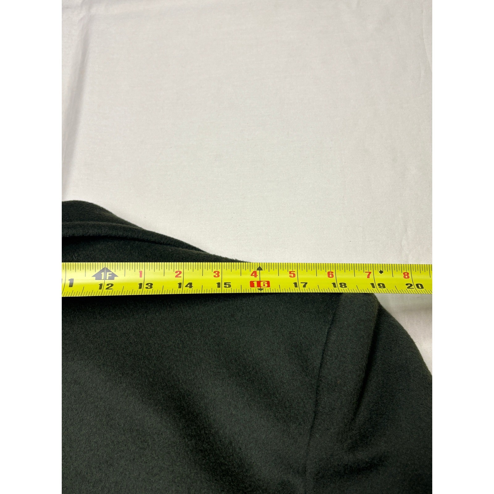 Ashley Scott Petite Vintage 100% Pure Wool Overcoat Forest Green Long Coat
