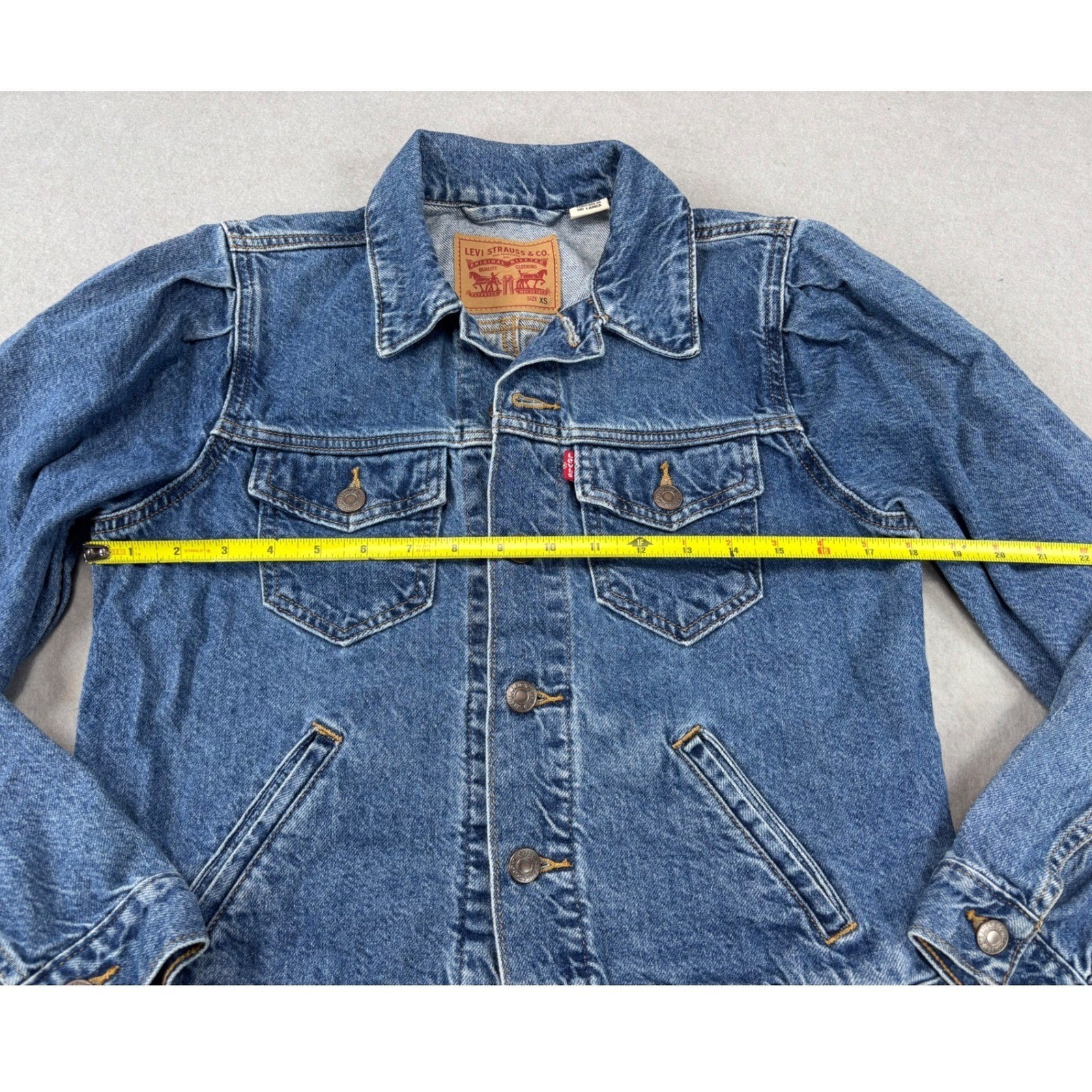 Levi’s Original Puff Sleeve Trucker Isabel Size XS denim jean jacket