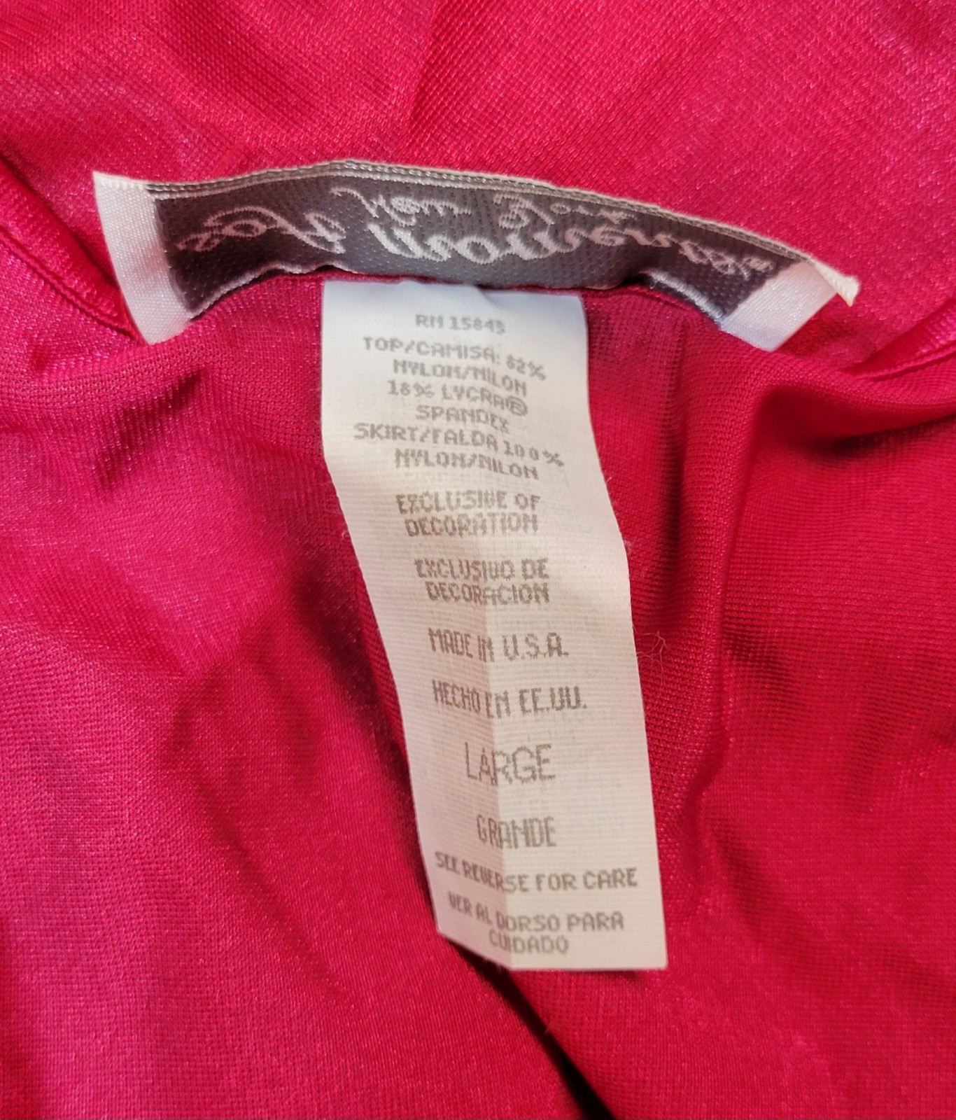 Vintage Soft Moments New York Red Nylon Satin & Semi Sheer Lace Slip Nightgown L