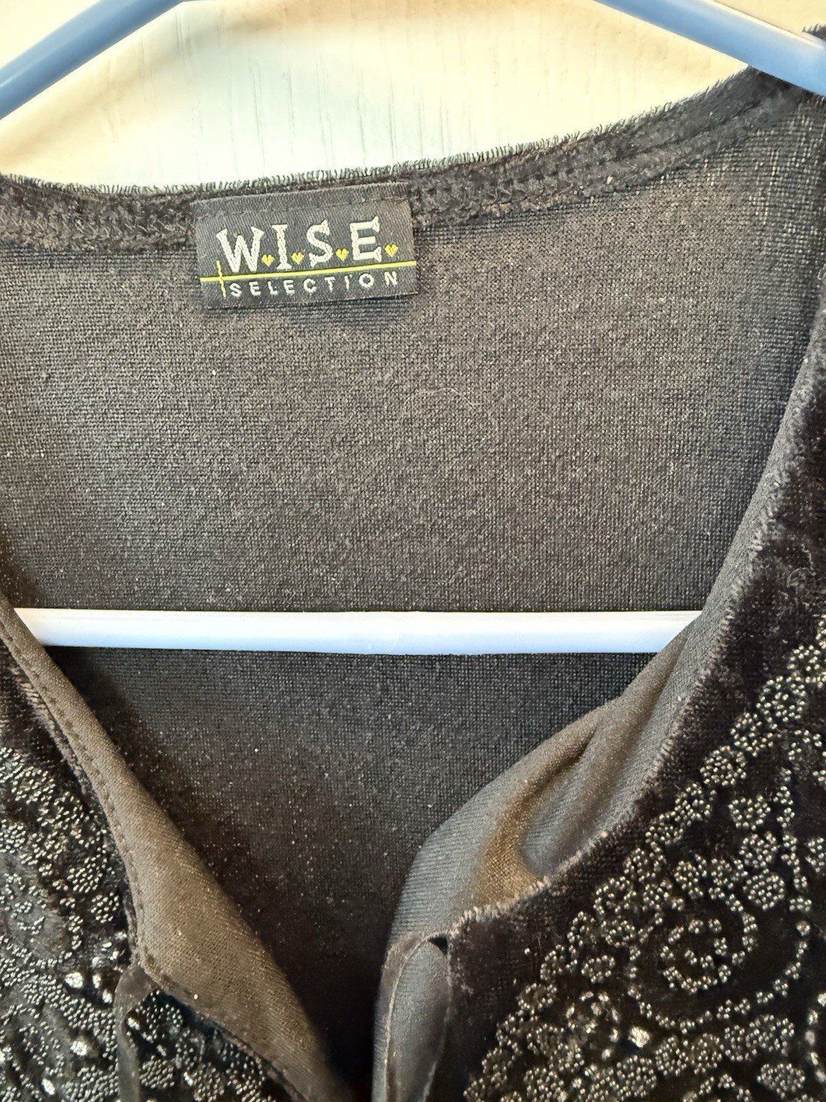 velvet beaded vintage top