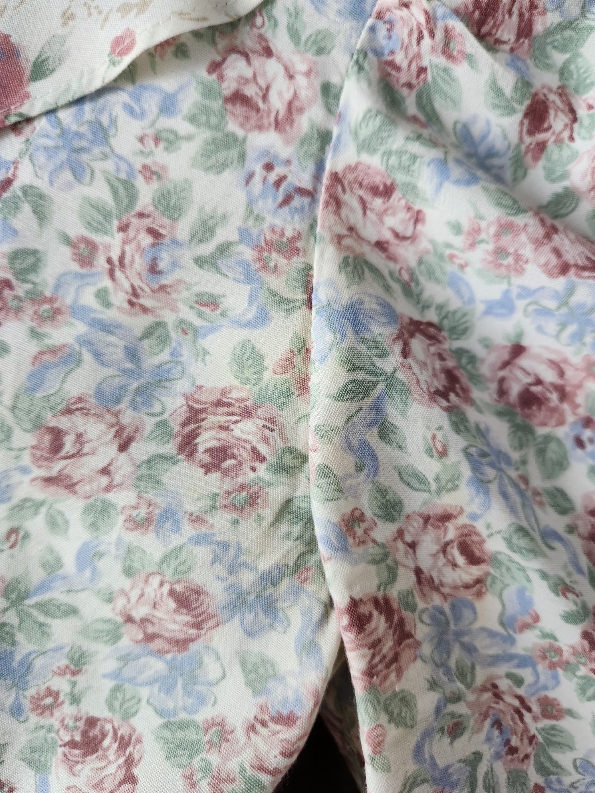 Disorderly Kids Vintage 80s Floral Cropped Collared Jumpsuit Cottagecore XS/S
