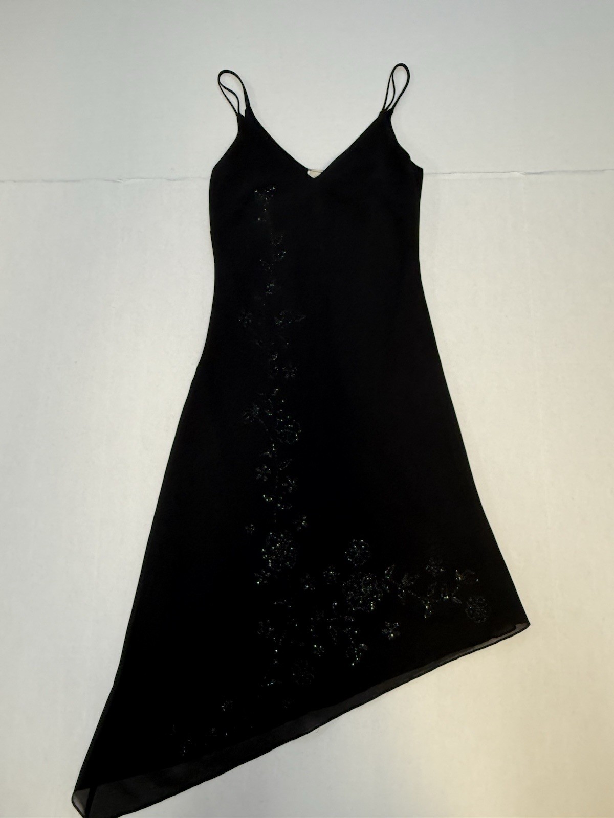 VTG Napoli Slip Dress Fairy Asymmetrical Y2K 90s Grunge Womens Small USA Vintage