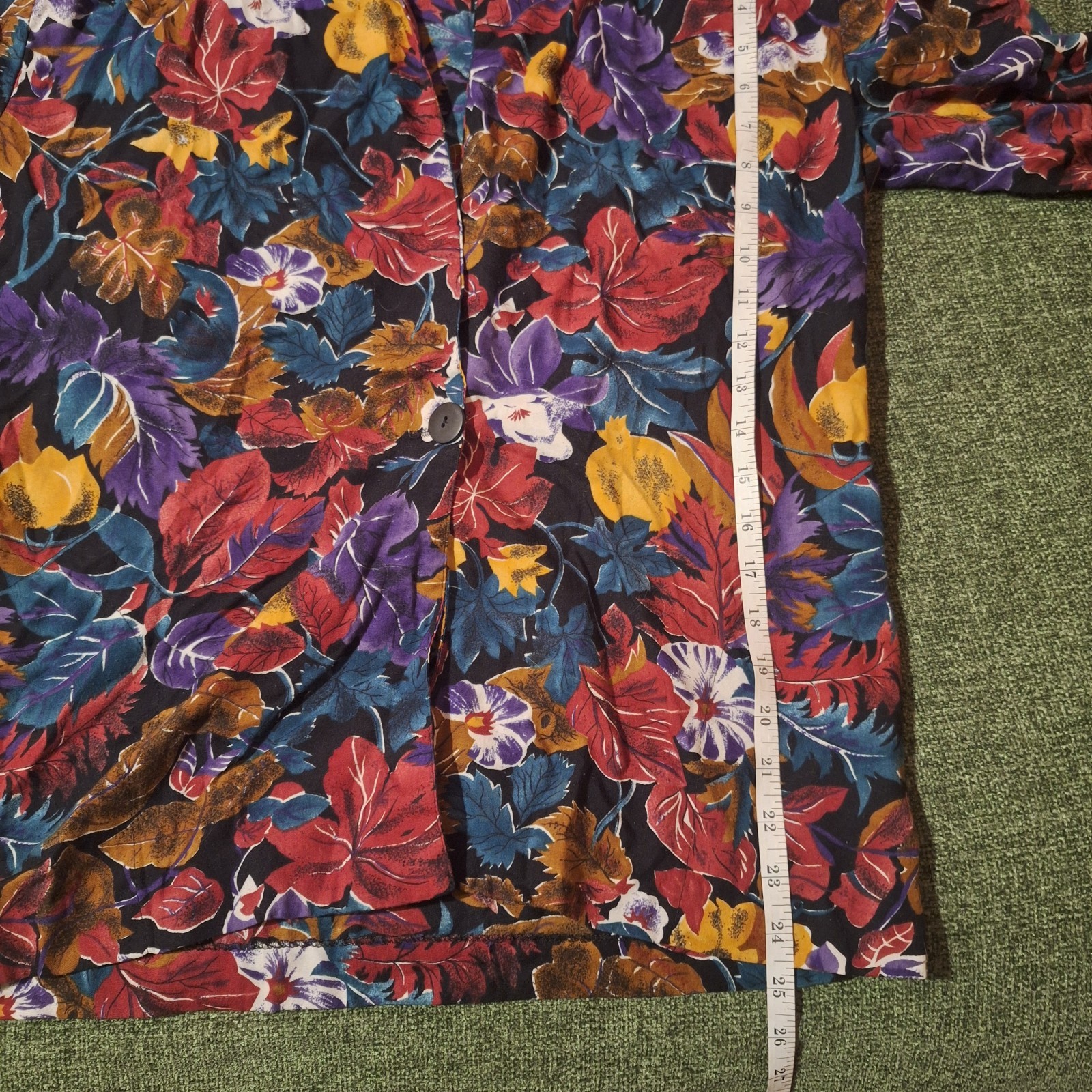 Vintage 70s Katie Brooke Multicolor Patterned Thin Blazer Women’s, Size 8