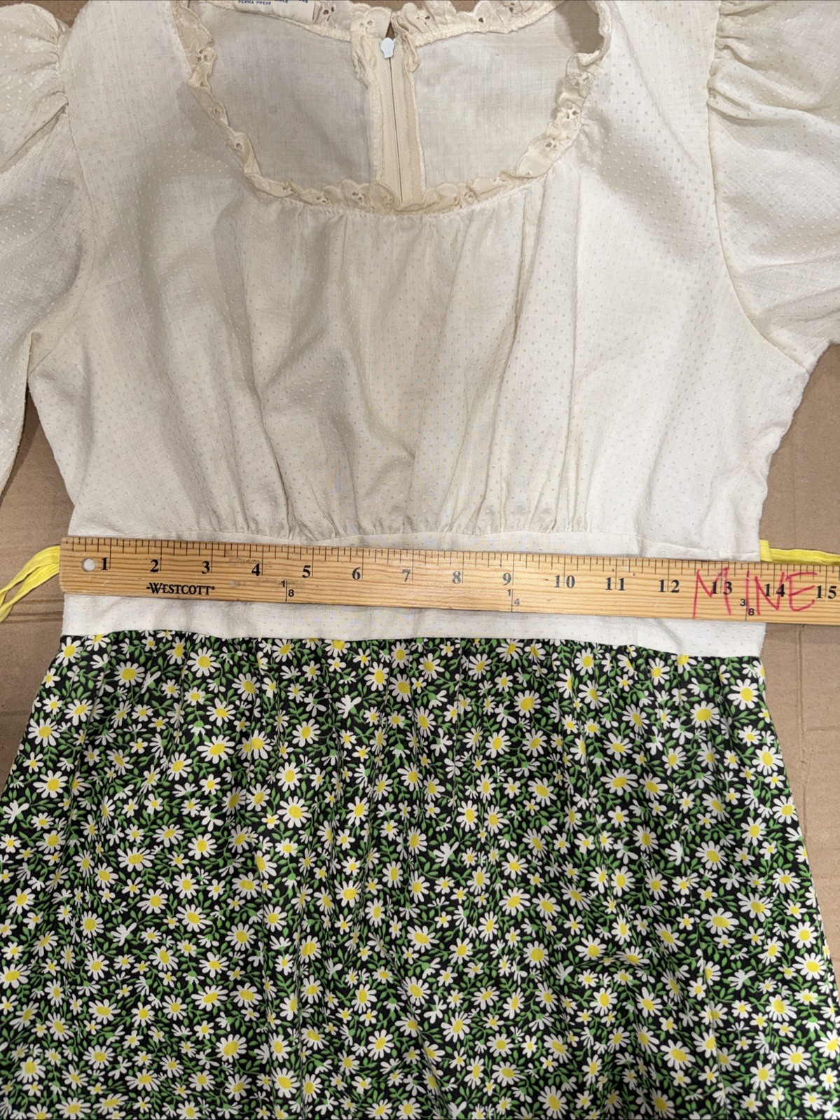 Vintage Berkleigh Juniors Daisy Prairie Maxi Dress 70s