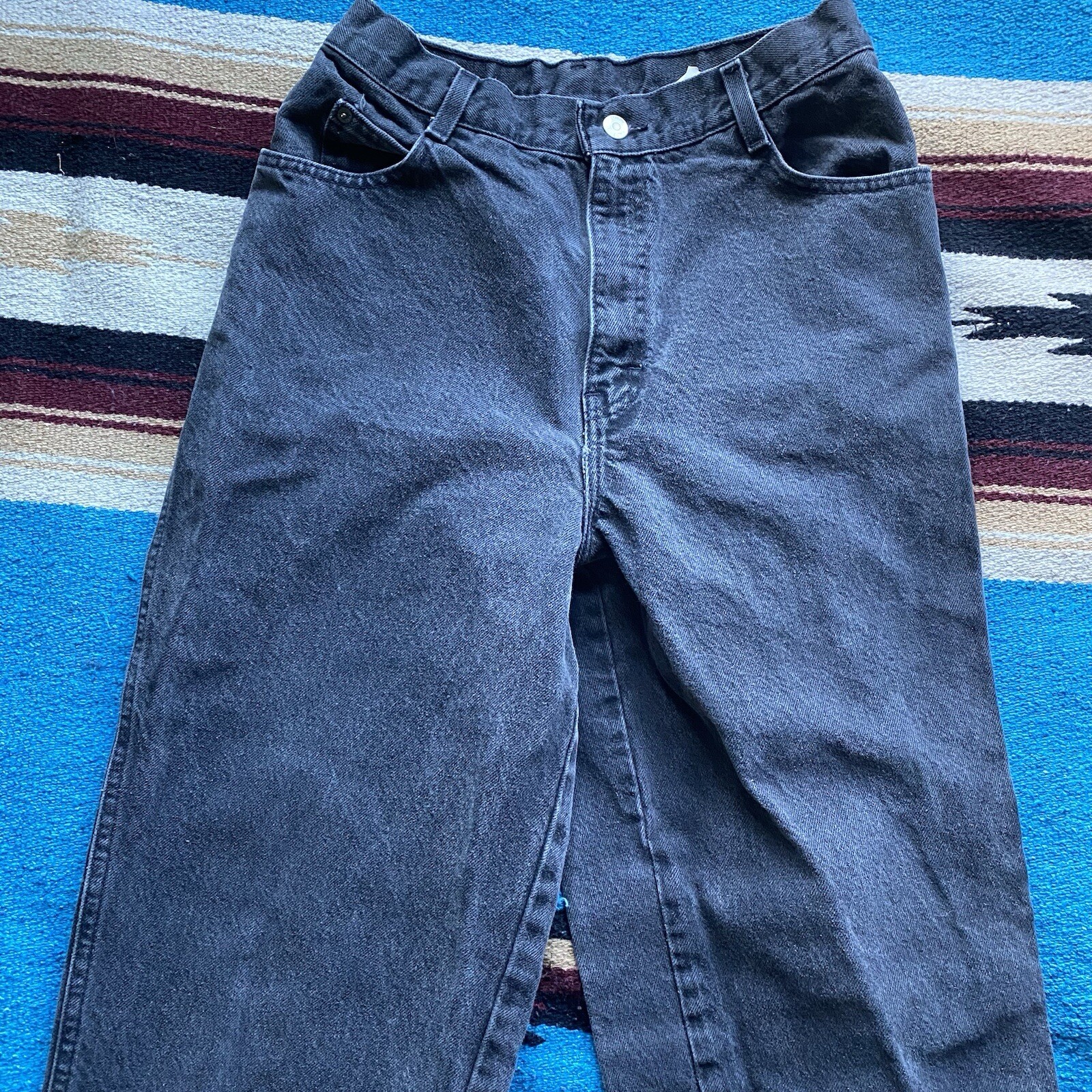Vintage Gitano Charcoal Denim Jeans. Size 12 Tall. Tapered Leg. 27/31. 80’s