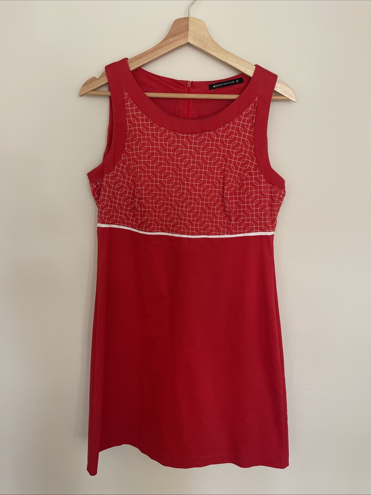 Vintage Espresso 142 Finland Cotton Shift Dress European Size 38