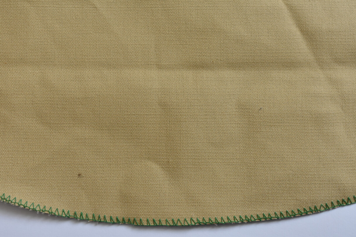 NOS Miss Pin Up Apron Chore Clothes Dog Union City IND Rice Shade Advertising