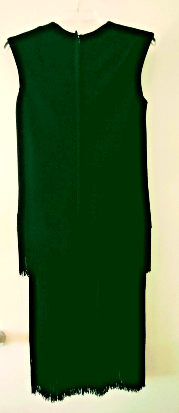 Elinor Gay Original Vintage Black Fringed Dress 20’s Style Sz. S