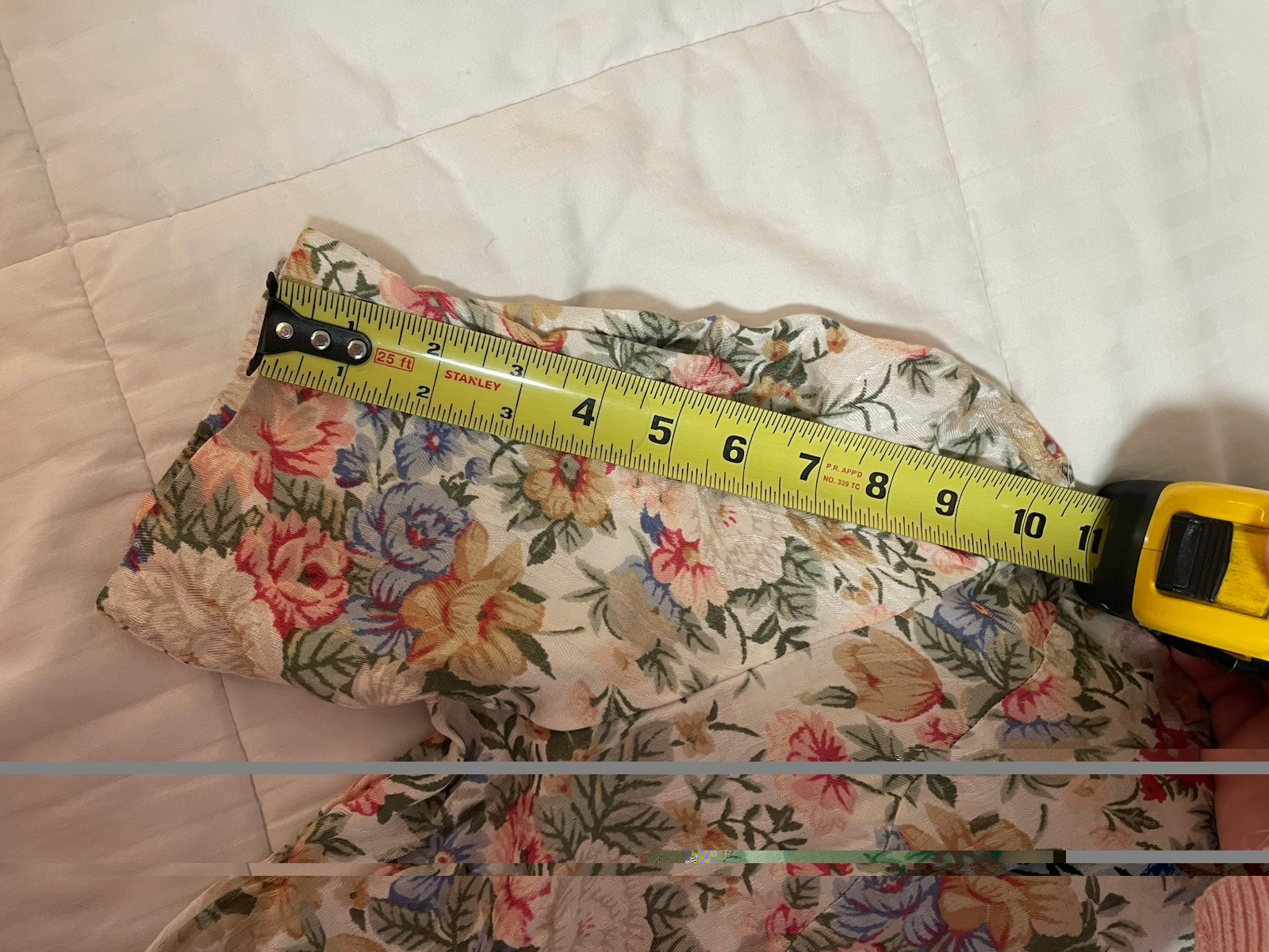 Vtg Significance 90s Cream Floral Cottagecore 10 Midi Dress Buttons & Pockets