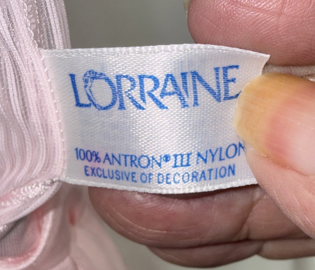 Lorraine nightgown Vintage M Long Pink Made USA