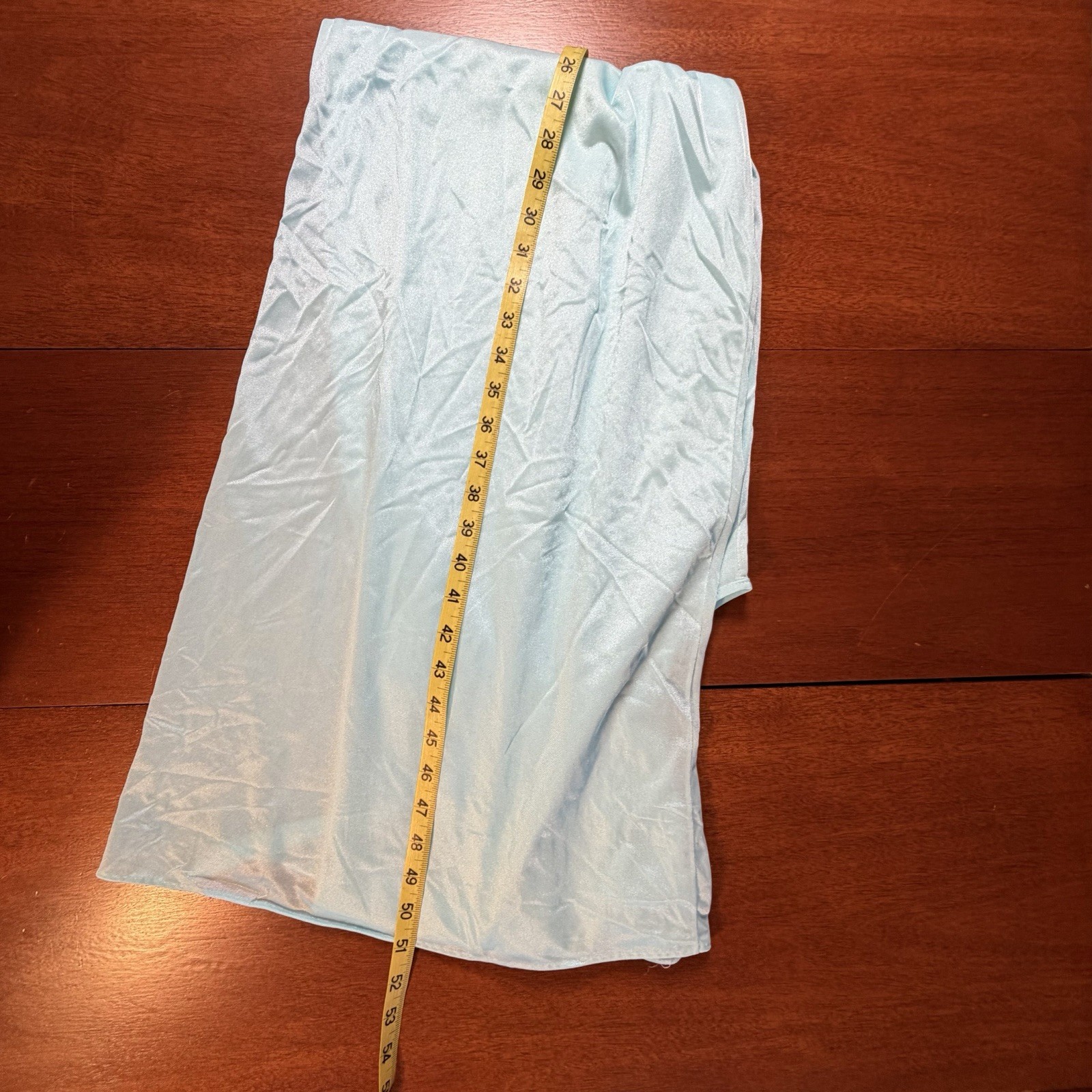 Vintage Paramount New York Turquoise Nightgown 80s Floor Length Trad L/XL