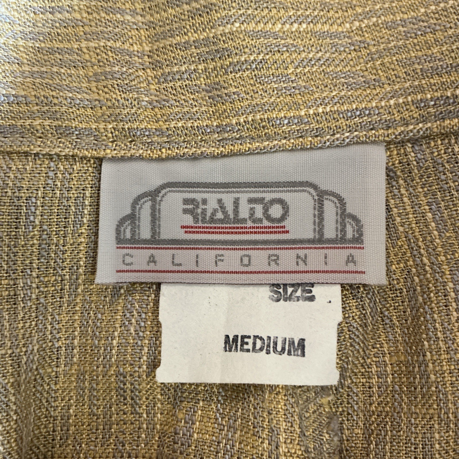 80s VTG Rialto California Rayon Silk Blend Pleated Tapered Pants Sz M USA #4002