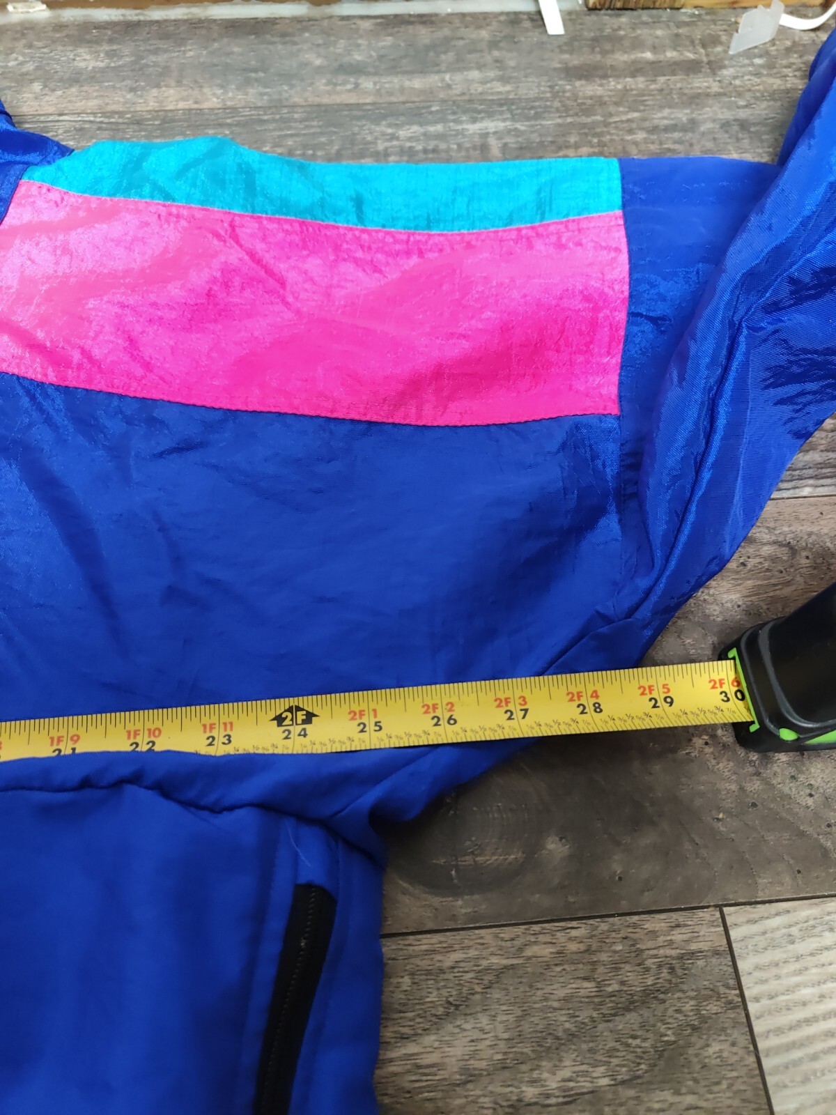 VTG Colorblock Windbreaker Pullover Medium SUNBUSTER Jacket Nylon Retro 1980s