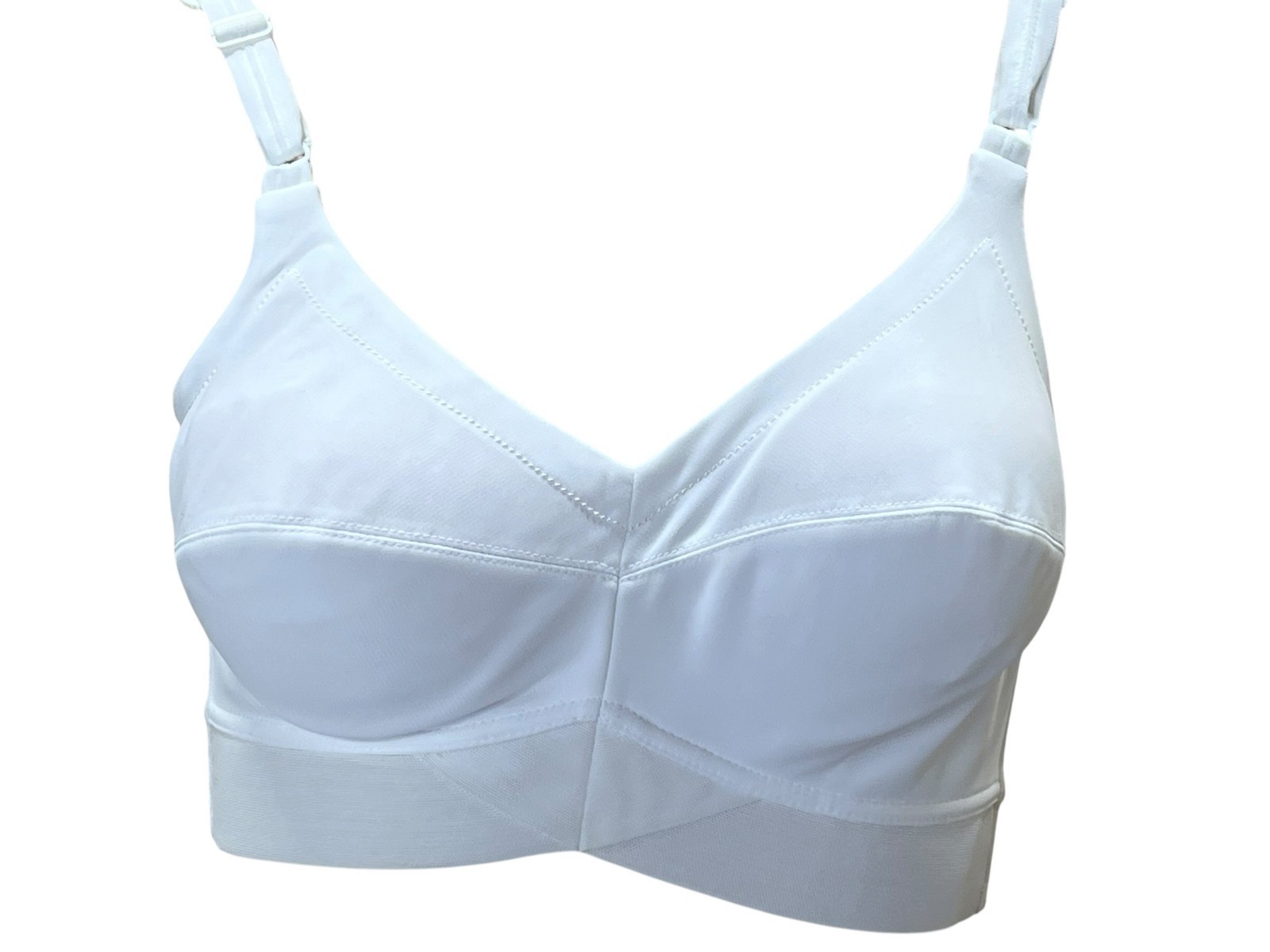 36 C VTG 70s NOS Exquisite Form BRA FUL-LY Doubleknit P1976 For Full Figured