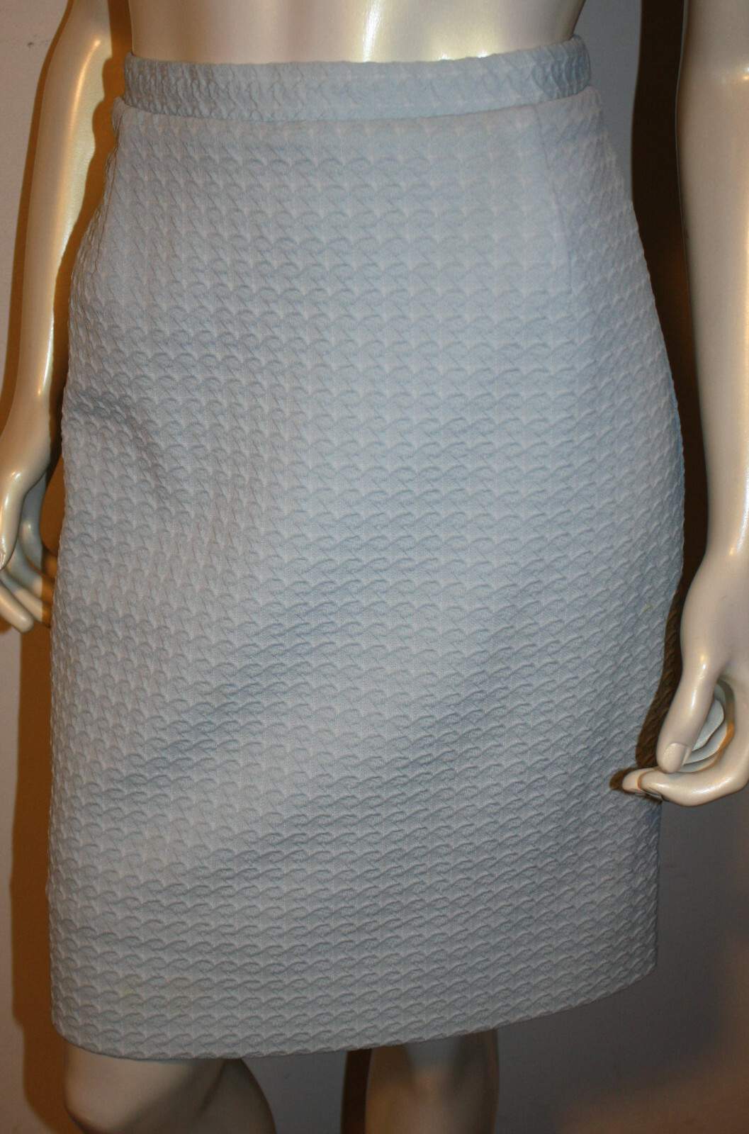 Vintage Light Blue Knit Suit Jacket 6 8 10 Amazing Button Details German Austria
