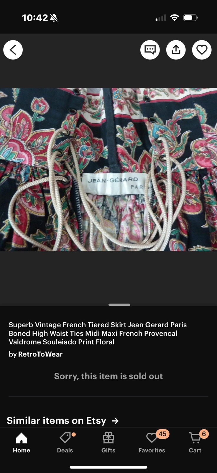 70s 80s Jean Gerard French Provincial Midi Corset Skirt w Boning Folk Paris