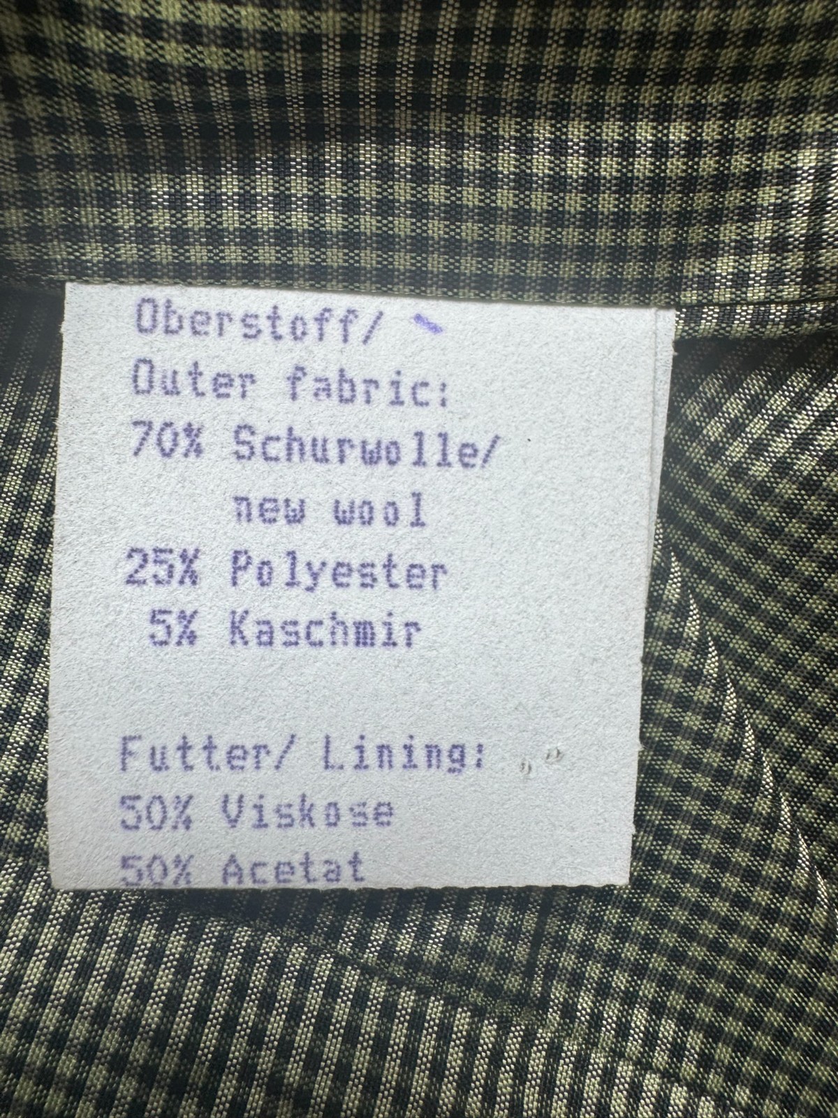 Sportalm Kitzbühel military jacket virgin wool cashmere olive size 40-44 Vintage