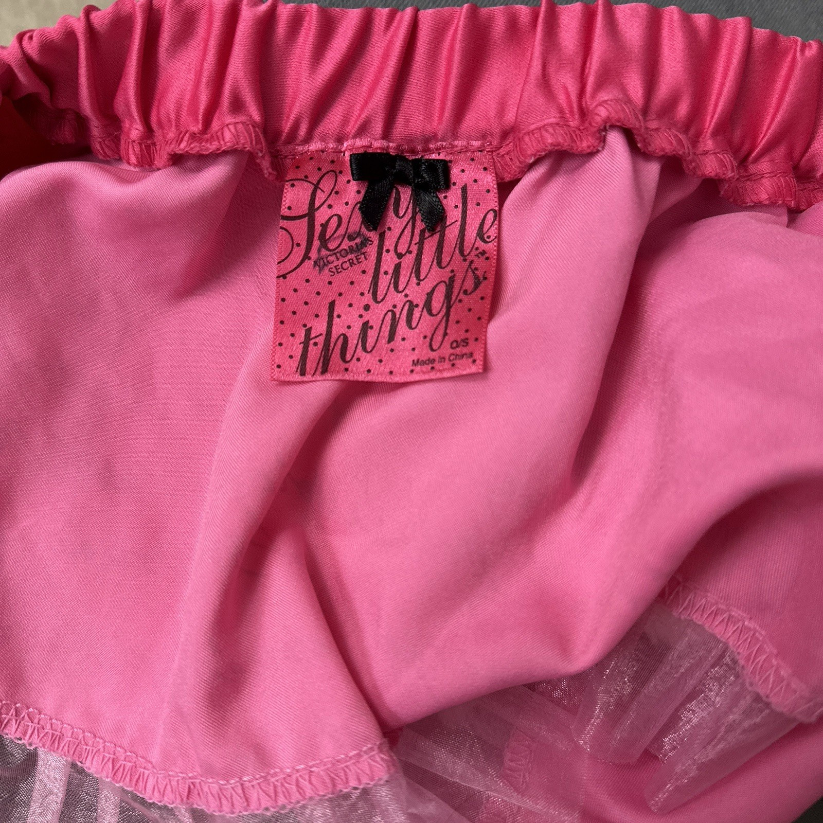 Vintage 2007 Victoria’s Secret Sexy Little Things Christmas Skirt Satin O/S Y2K