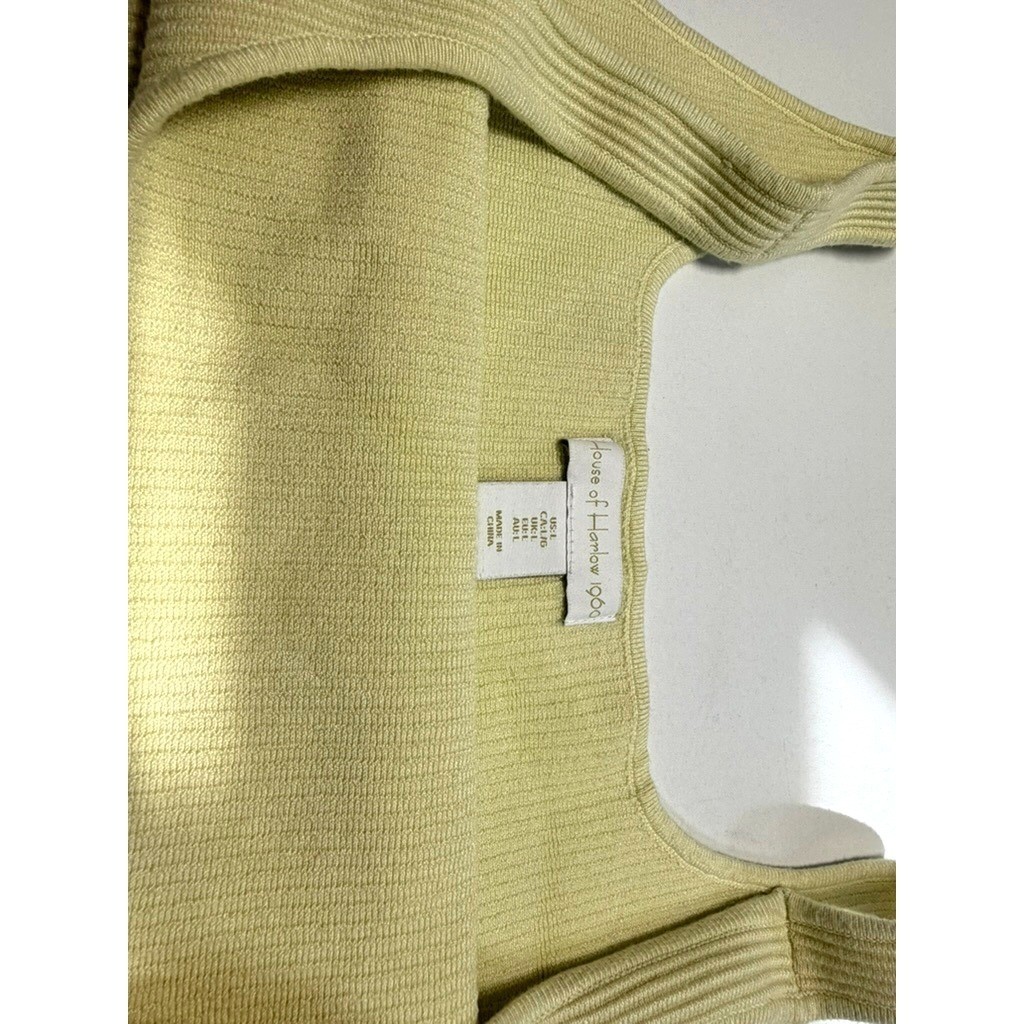 House of Harlow 1960 Ribbed Cropped Tank Top Large Knit vintage inspired