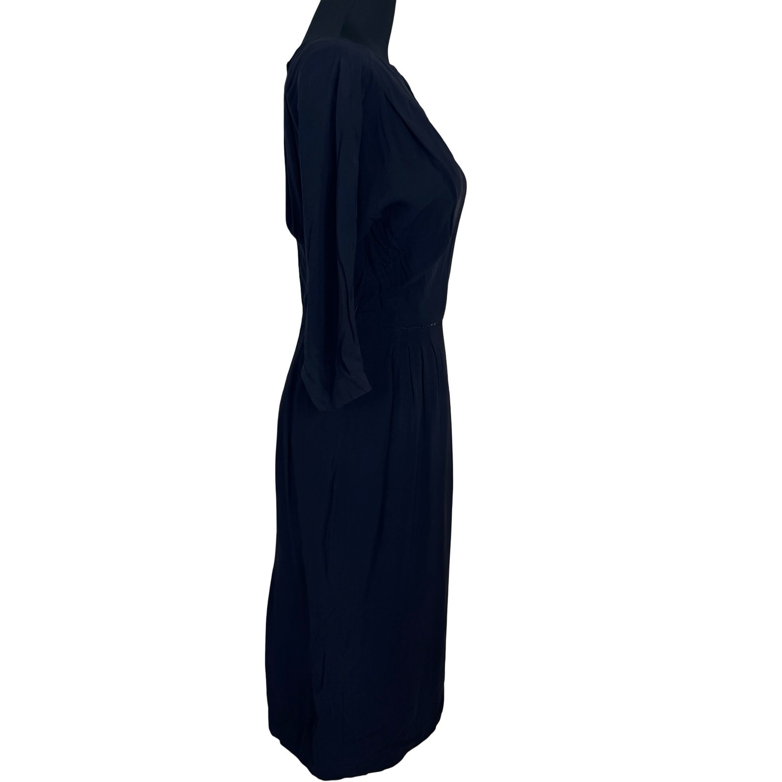 Vintage 50s R&K Originals Sexy Black Crepe Wiggle Dress Sheath – Project Piece S