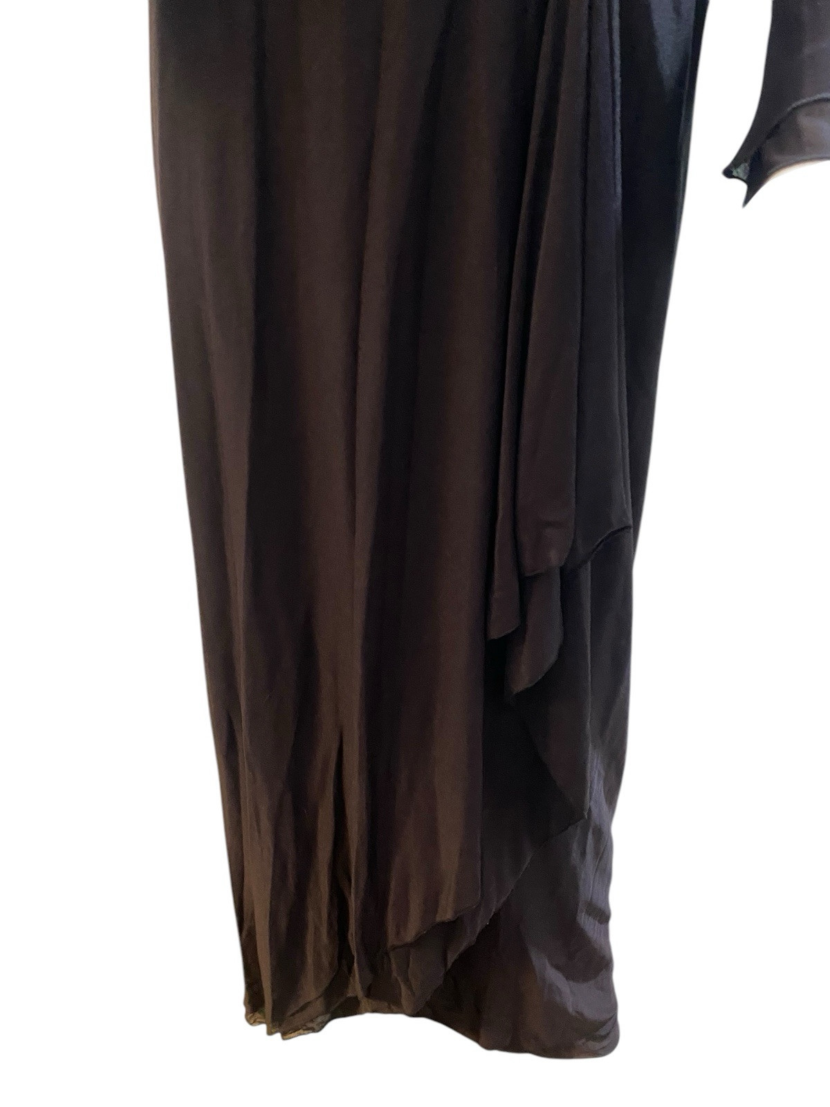 Med Lg Vtg Dress Jonathan Hitchcock Reuben Thomas Black Maxi Gothic Glam Vamp